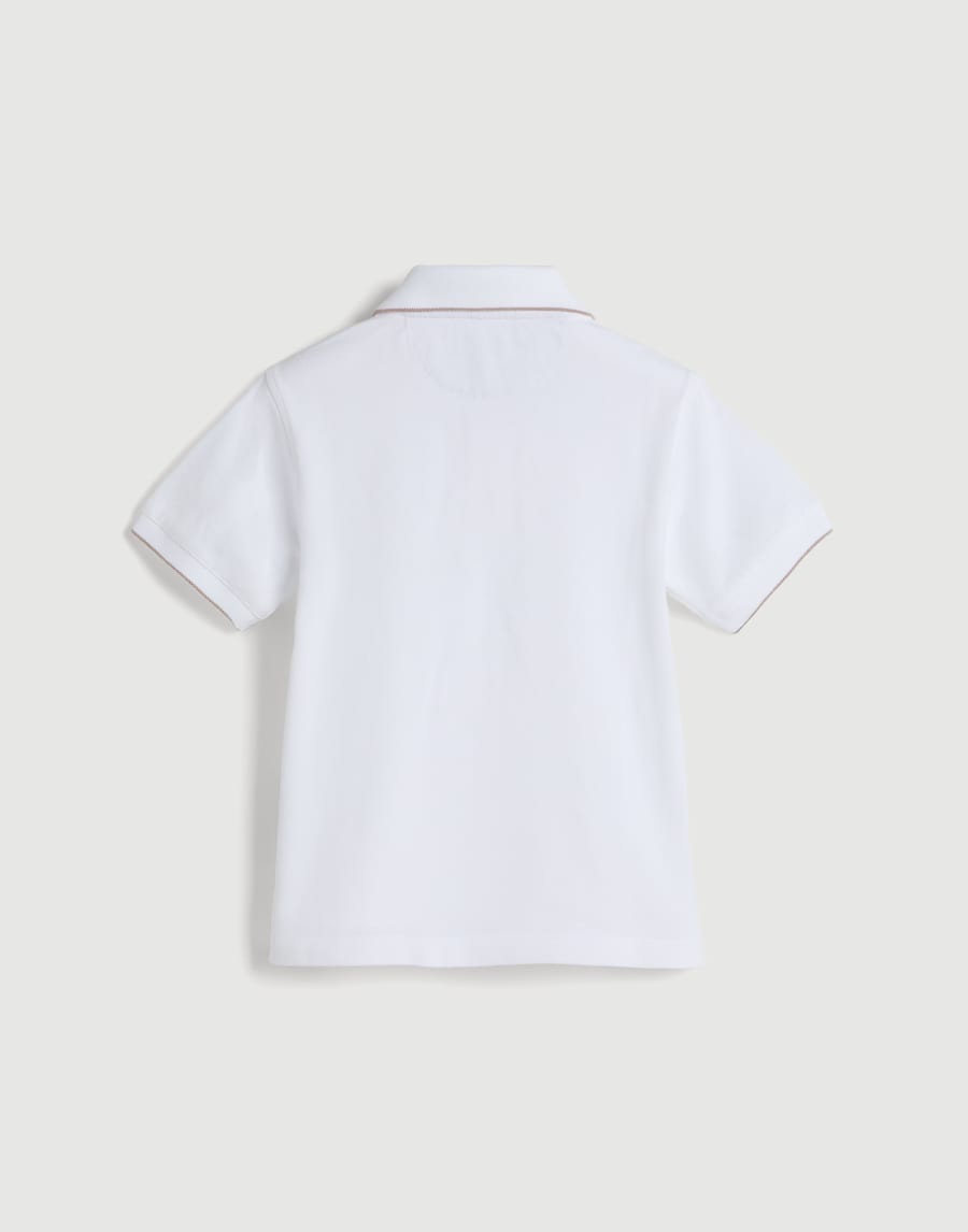 Piqué polo shirt Snow Boys - Brunello Cucinelli