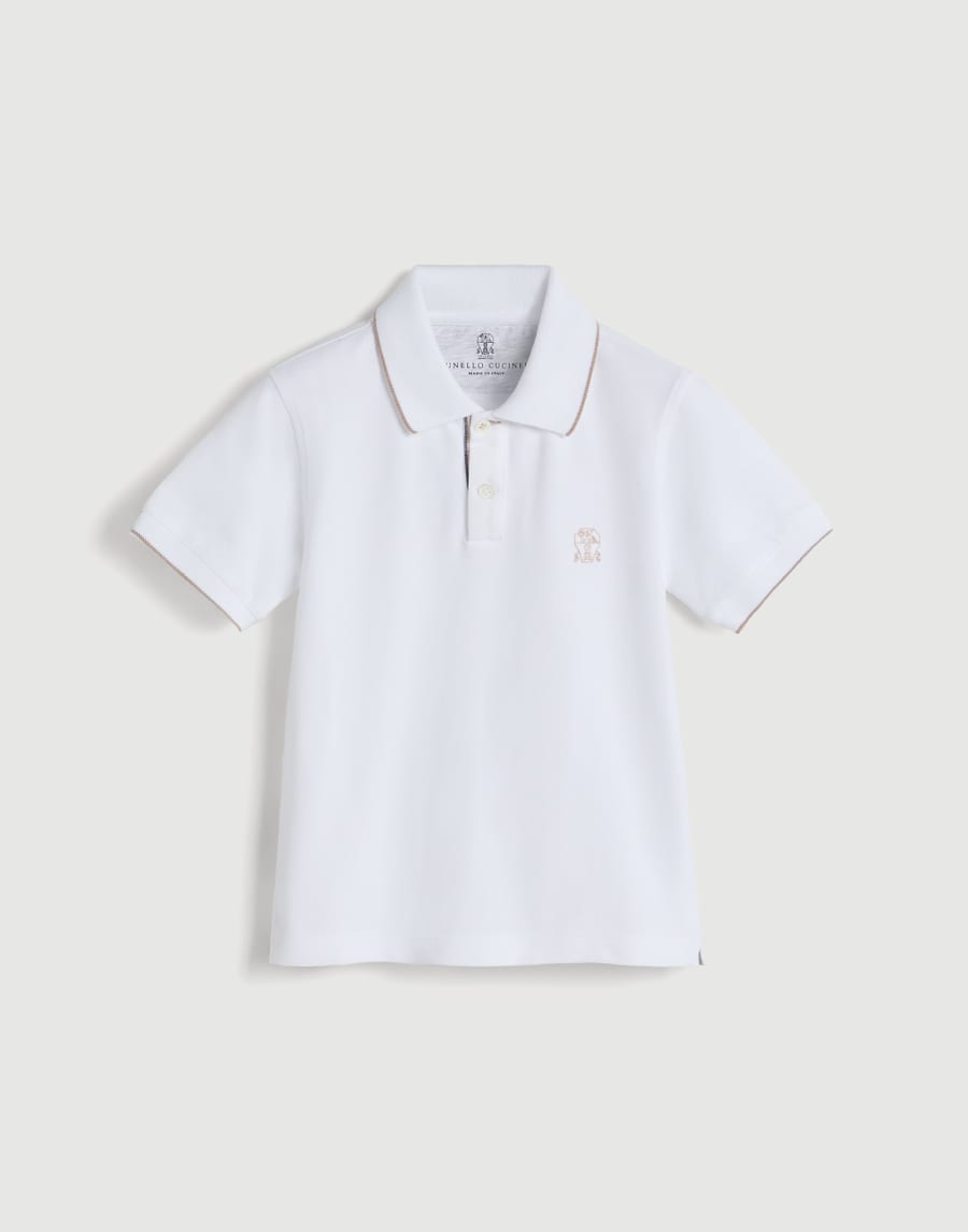 Piqué polo shirt Snow Boys - Brunello Cucinelli