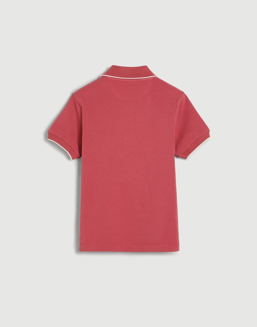 Piqué polo shirt Strawberry Boys - Brunello Cucinelli