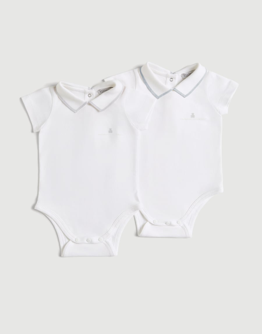 Baby Bernie 2-piece bodysuit set Sky Blue Baby - Brunello Cucinelli