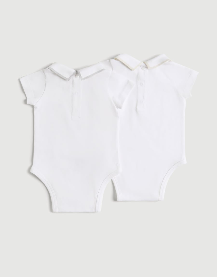 Baby Bernie 2-piece bodysuit set Sand Baby - Brunello Cucinelli