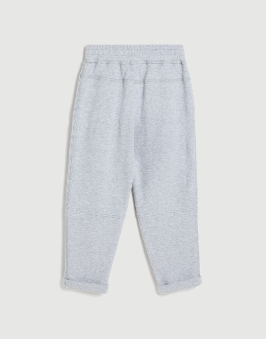 Smooth French terry trousers Grey Girls - Brunello Cucinelli