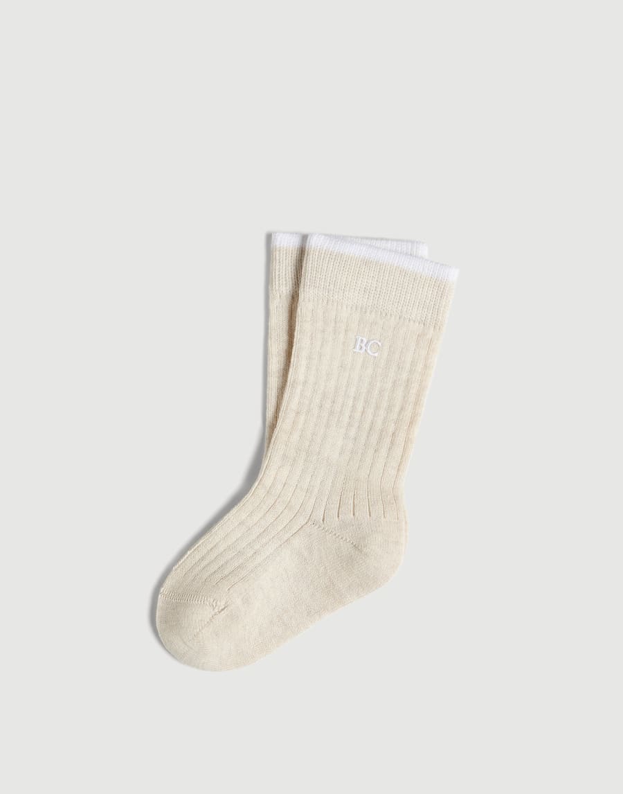 Bernie Baby socks Oat Baby - Brunello Cucinelli