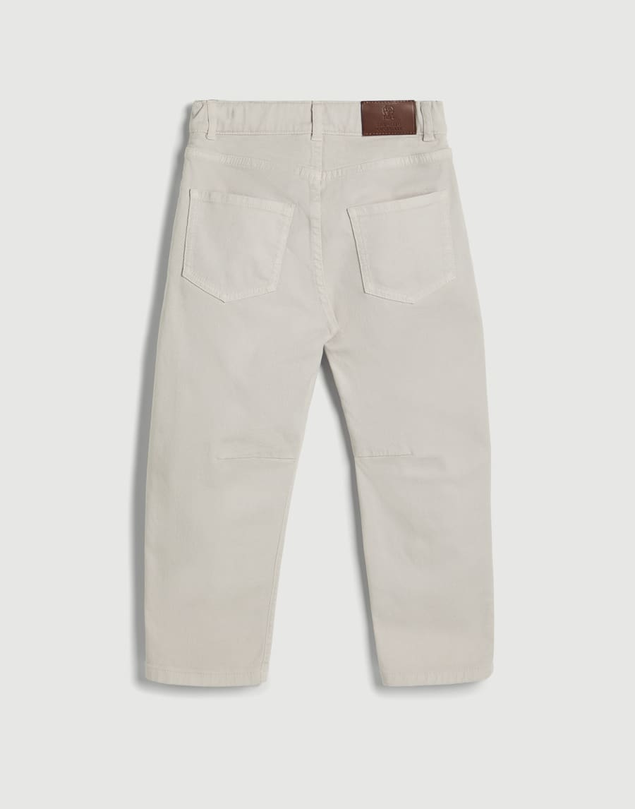 Pantalon cinq poche Gris Clair Garçon - Brunello Cucinelli