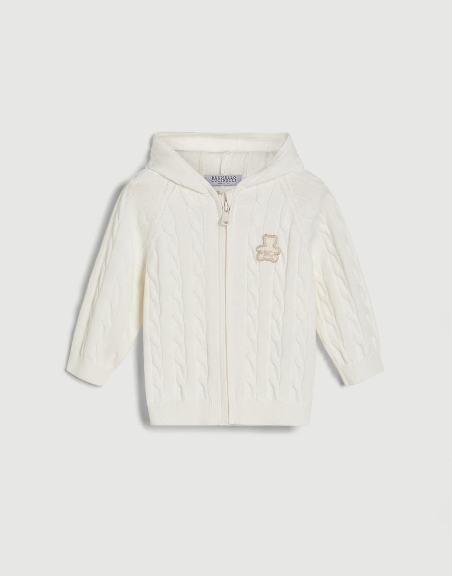 Baby Bernie hoodie Panama Baby - Brunello Cucinelli