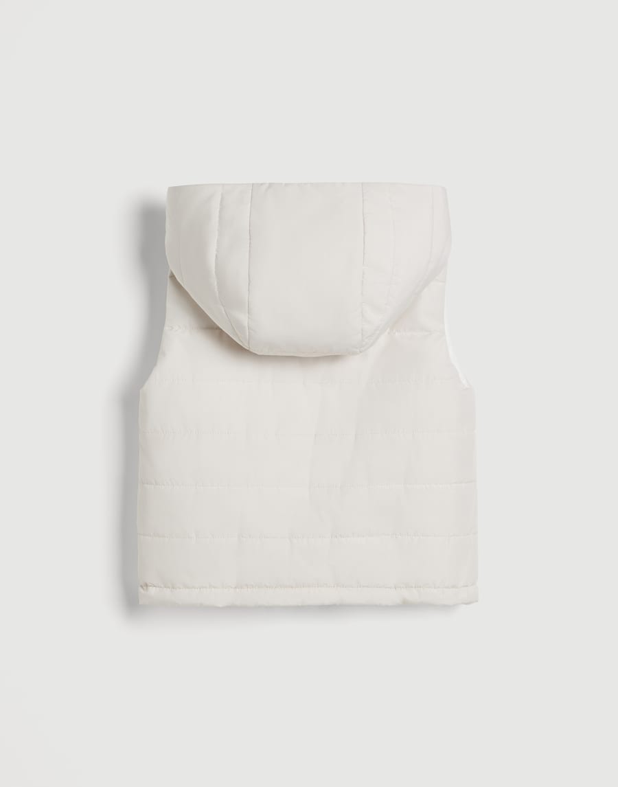 Hooded vest with monili White Girls - Brunello Cucinelli