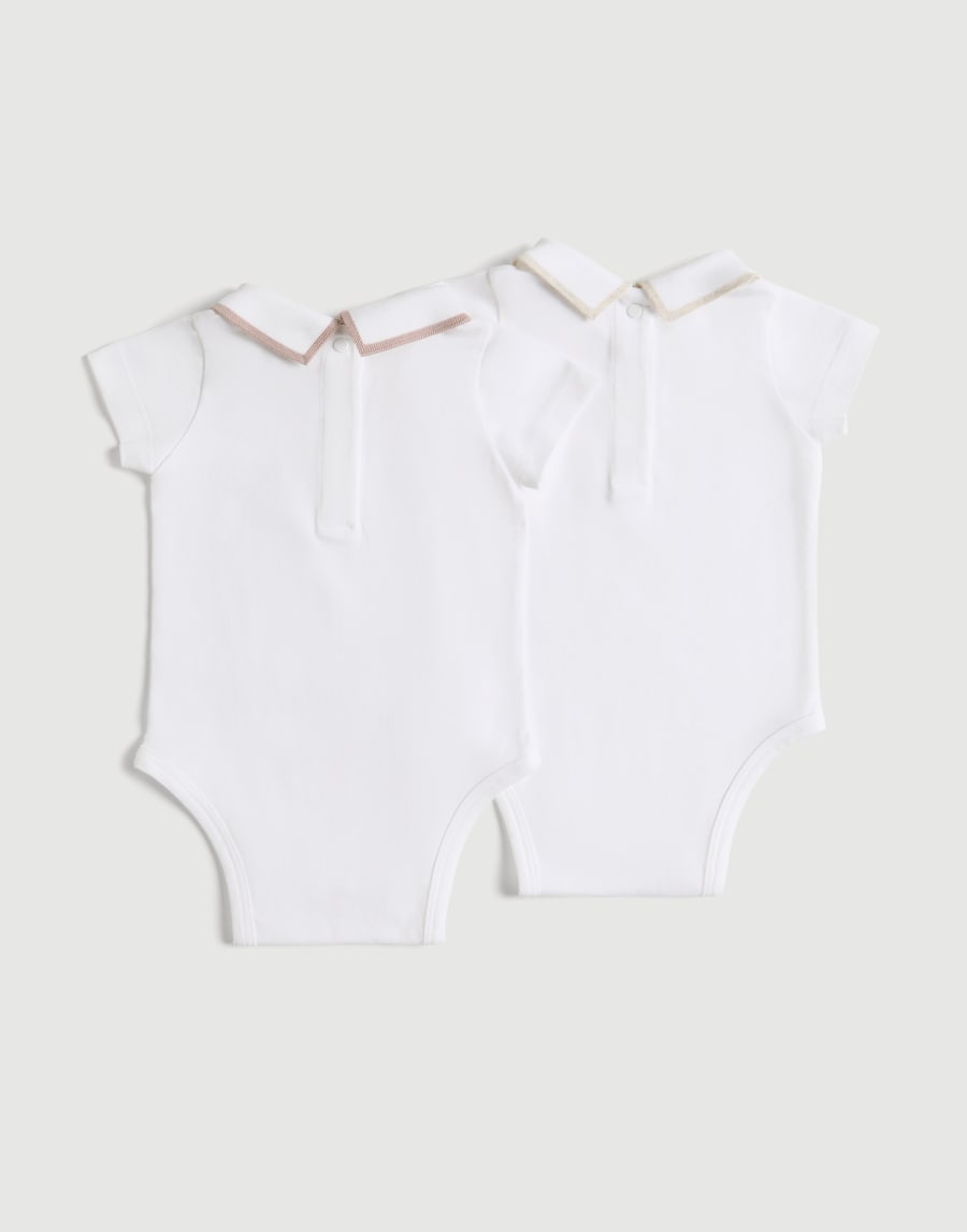 Baby Bernie 2-piece bodysuit set Pink Baby - Brunello Cucinelli
