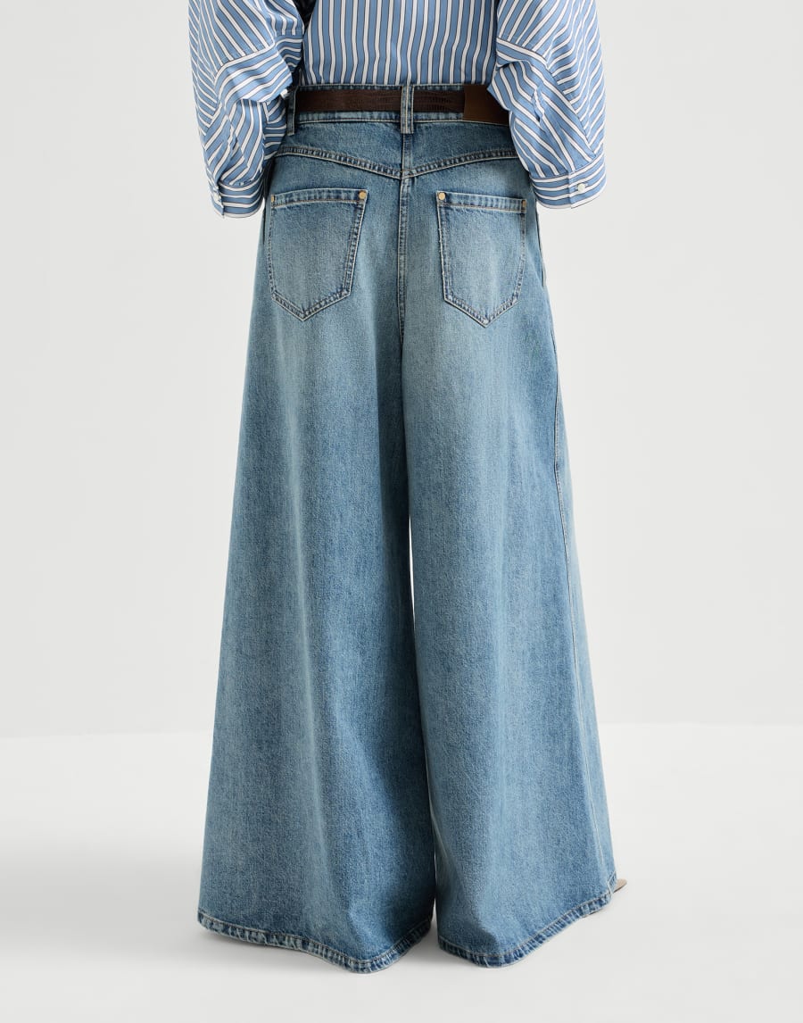 Maxi trousers Denim Woman - Brunello Cucinelli