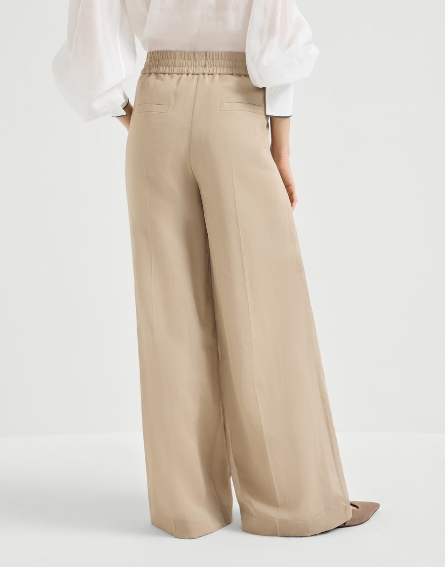 Loose Track trousers Beige Woman - Brunello Cucinelli