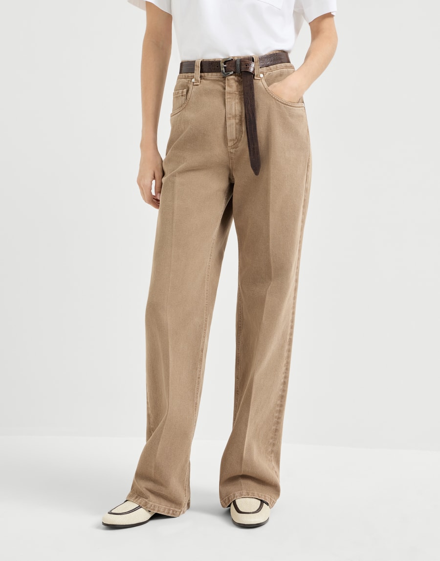 Contemporary Loose trousers Light Brown Woman - Brunello Cucinelli