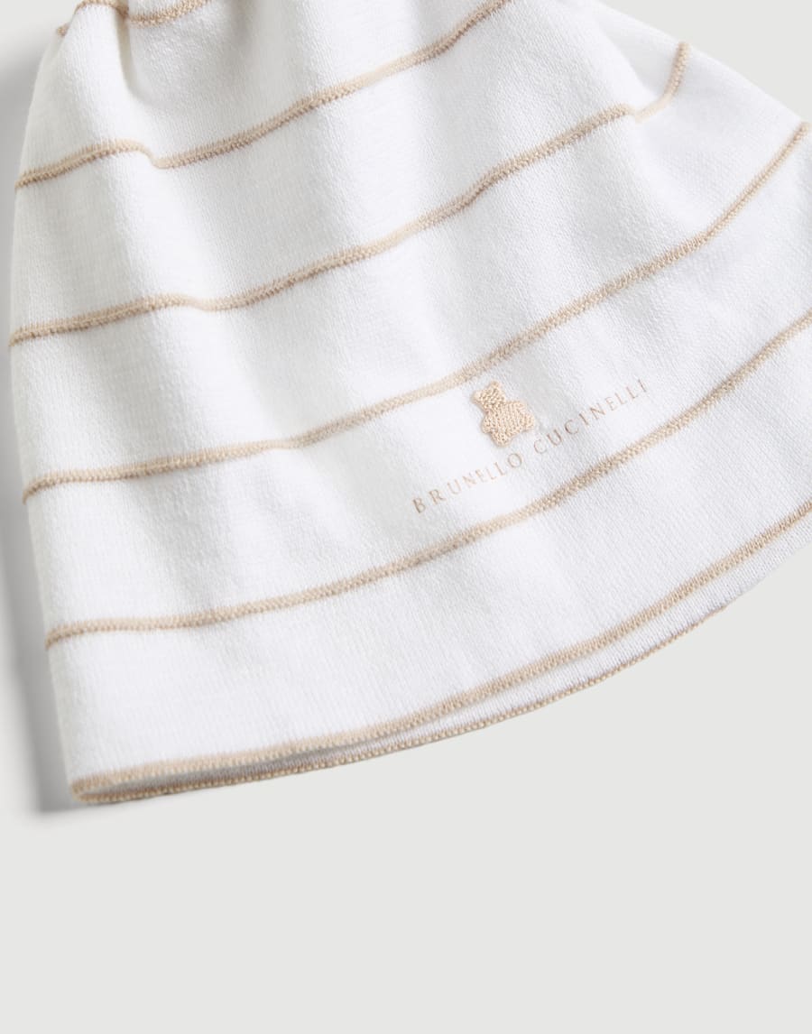 Bernie Baby knit beanie Brown Baby - Brunello Cucinelli