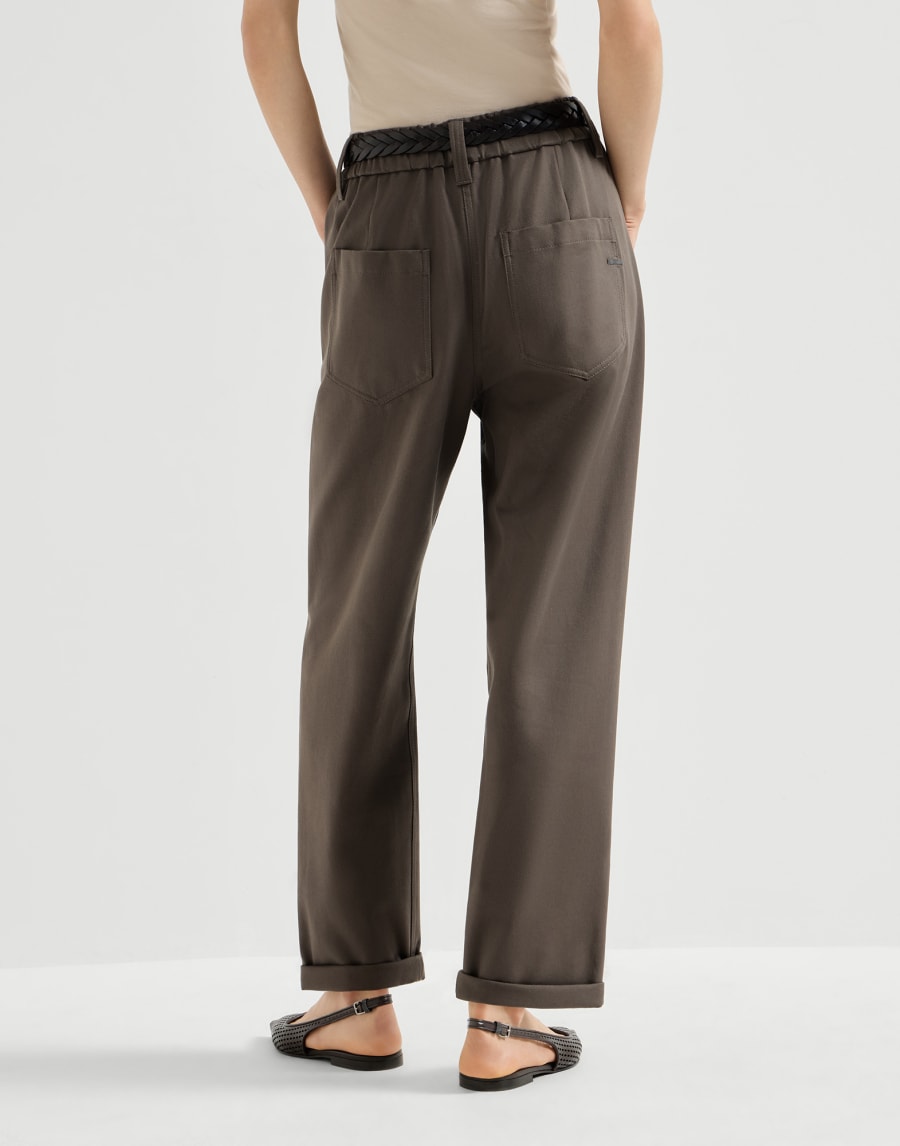 Baggy trousers Pine Cone Brown Woman - Brunello Cucinelli