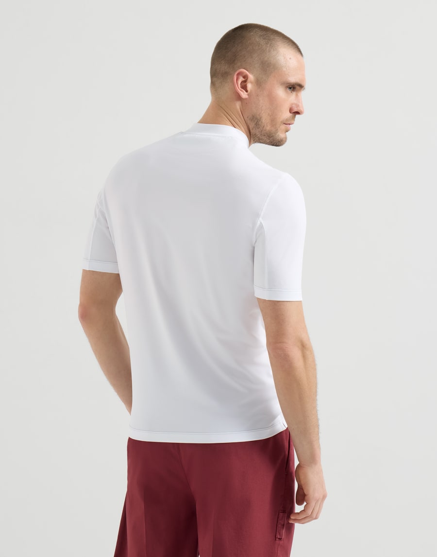 ロゴ入り ピケ Tシャツ ホワイト メンズ - Brunello Cucinelli