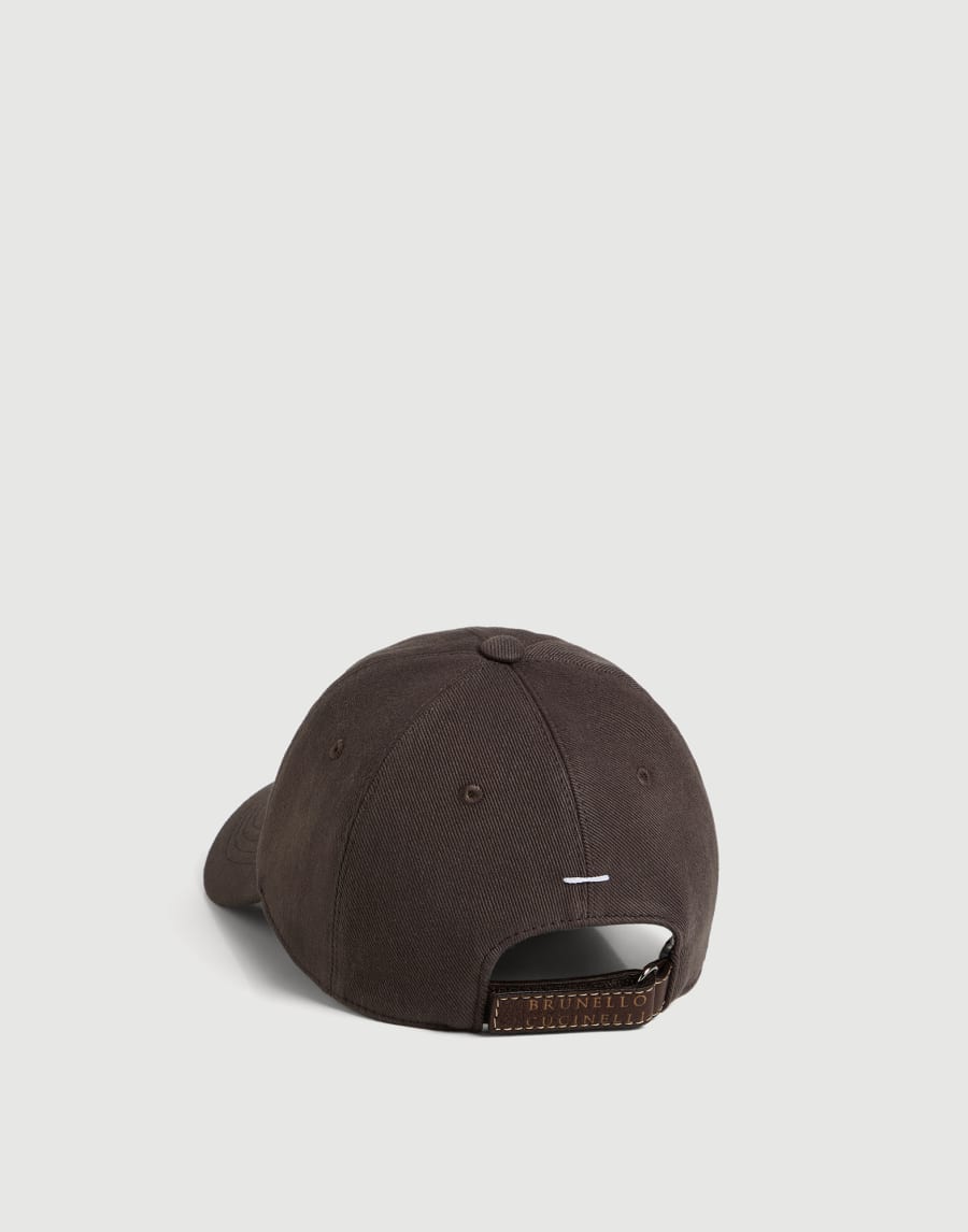 Gorra de béisbol en denim ligero Marrón Niño - Brunello Cucinelli