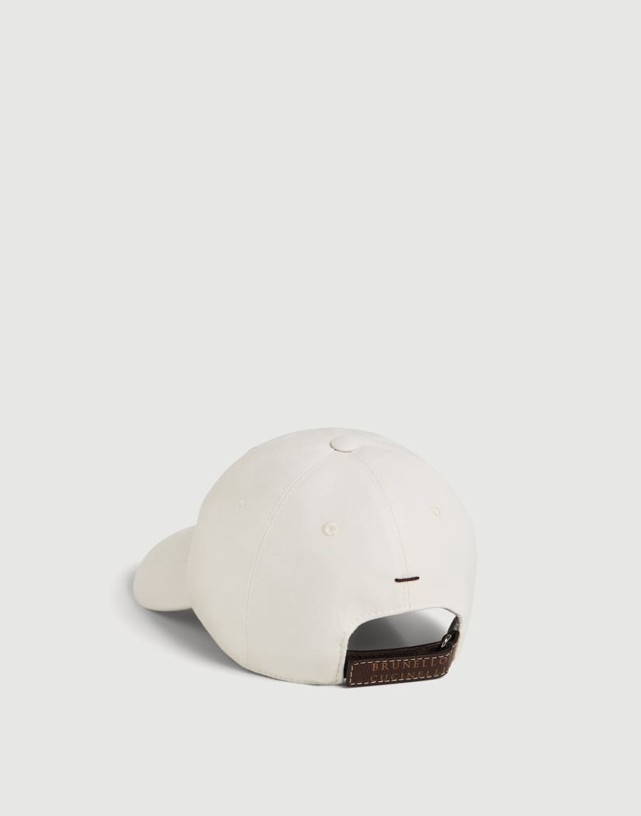 Cappello Baseball in gabardina Panama Bambino - Brunello Cucinelli