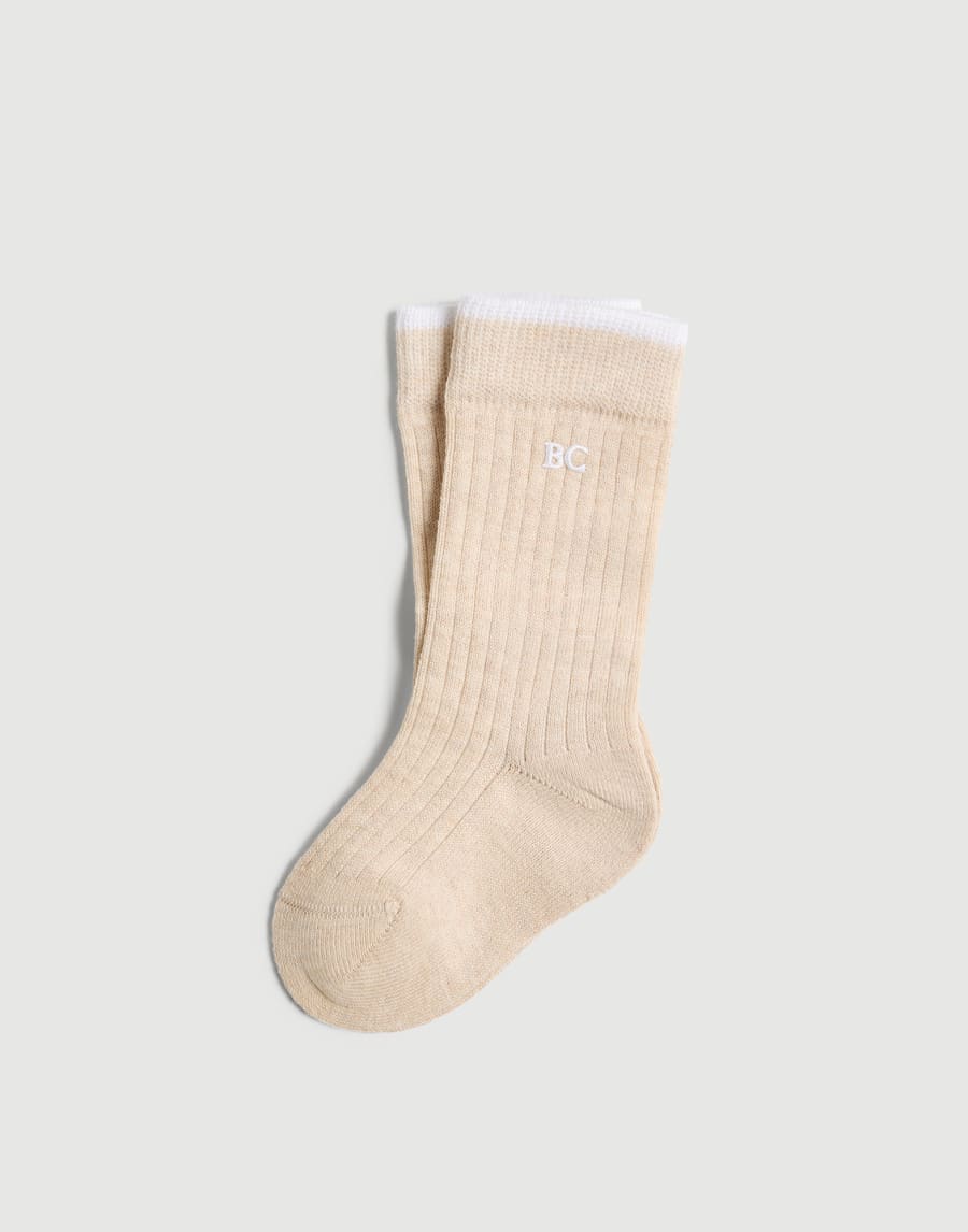 Bernie Baby socks Cream Baby - Brunello Cucinelli