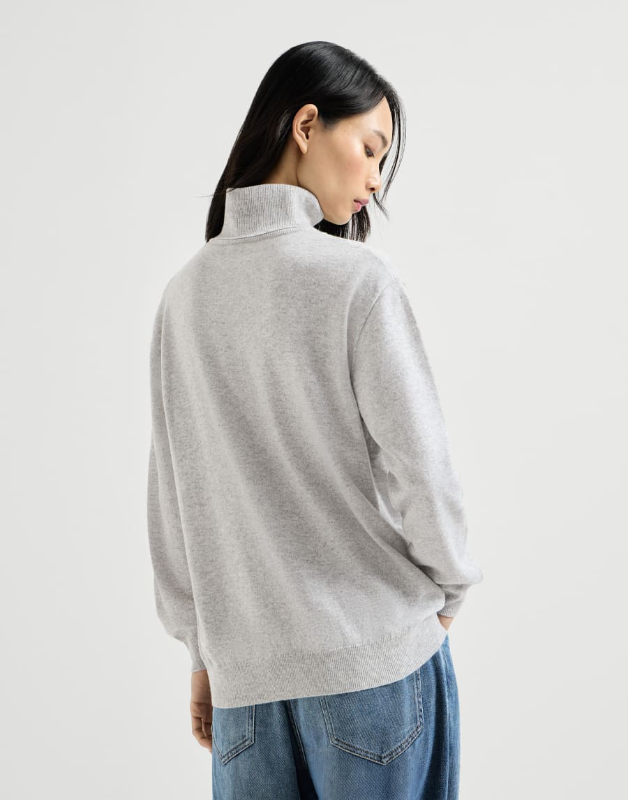 Cashmere sweater with monili Pebble Woman - Brunello Cucinelli