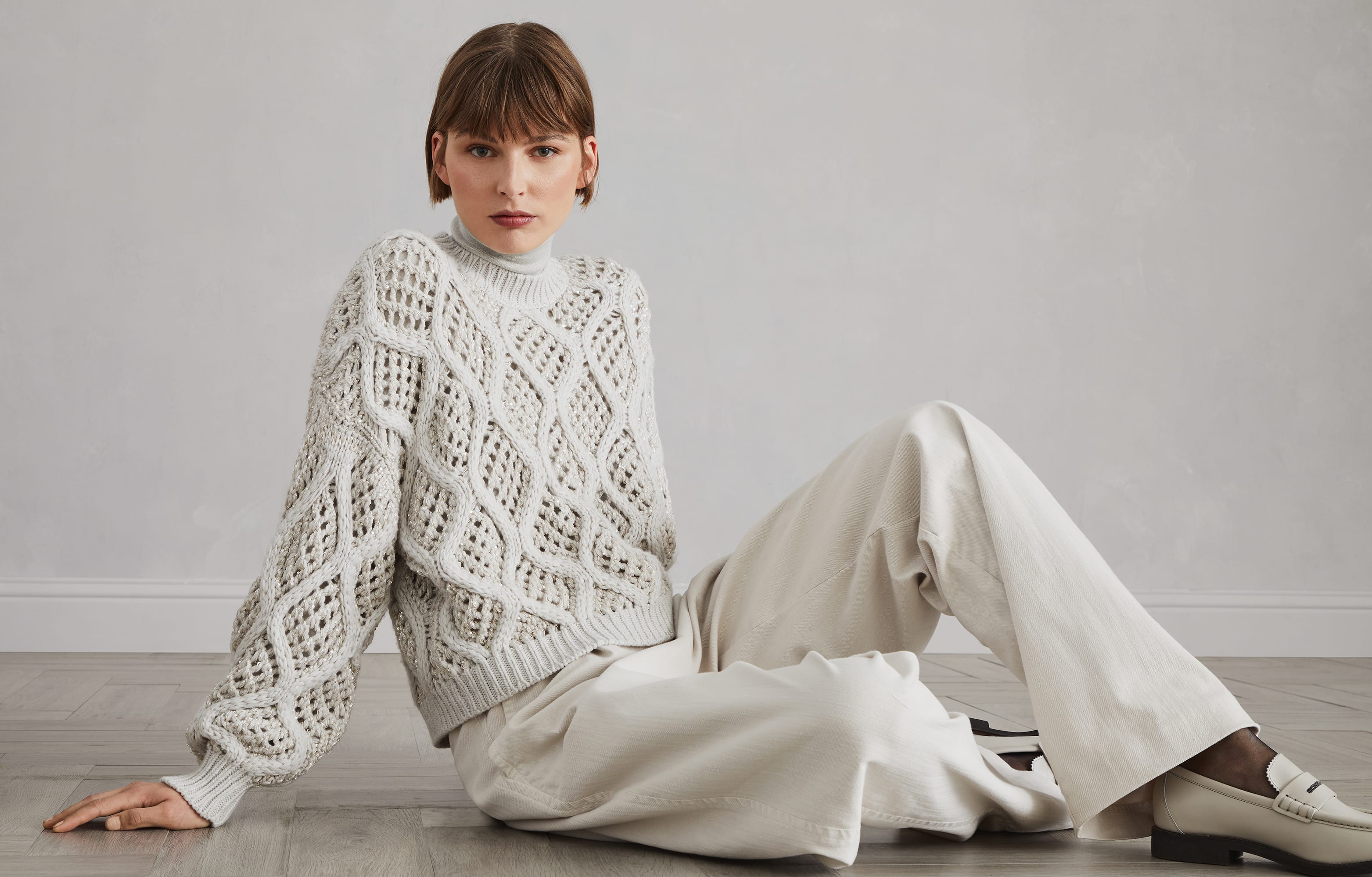 BRUNELLO CUCINELLI】定価約80%OFF コットンドレスシャツ