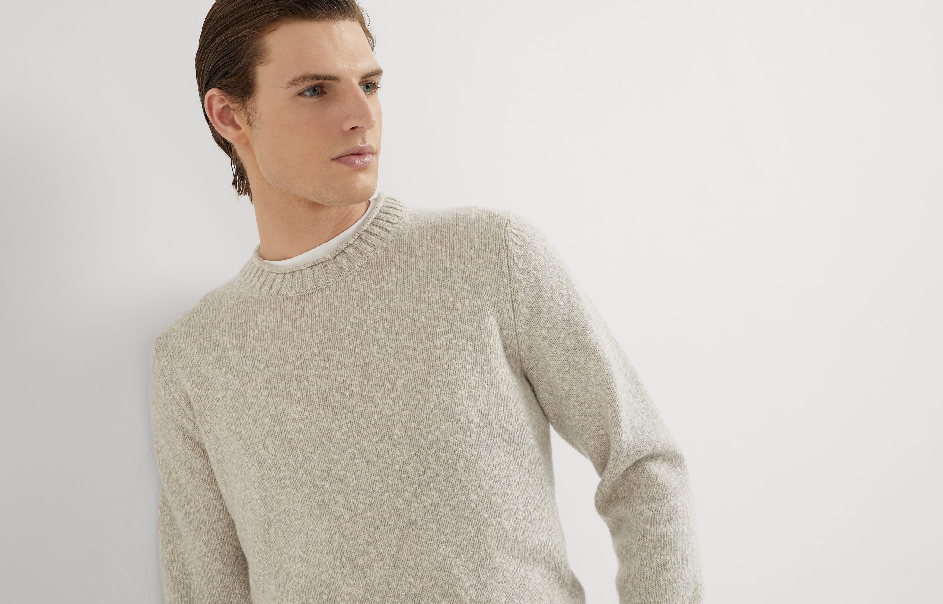 Knop yarn sweater 242M26504700 for Man Brunello Cucinelli