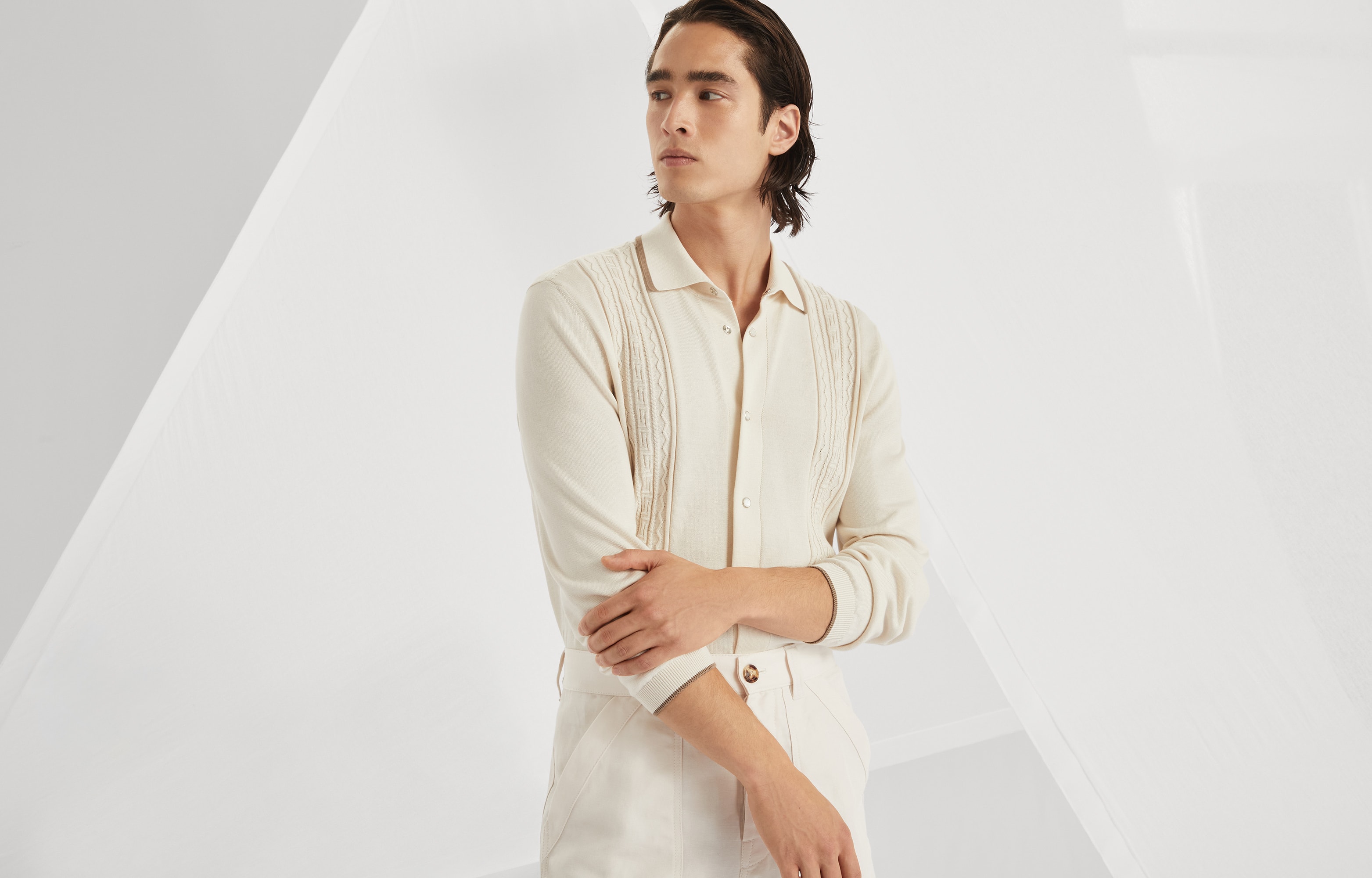 Knit shirt (251M29203405CXV04) for Man | Brunello Cucinelli