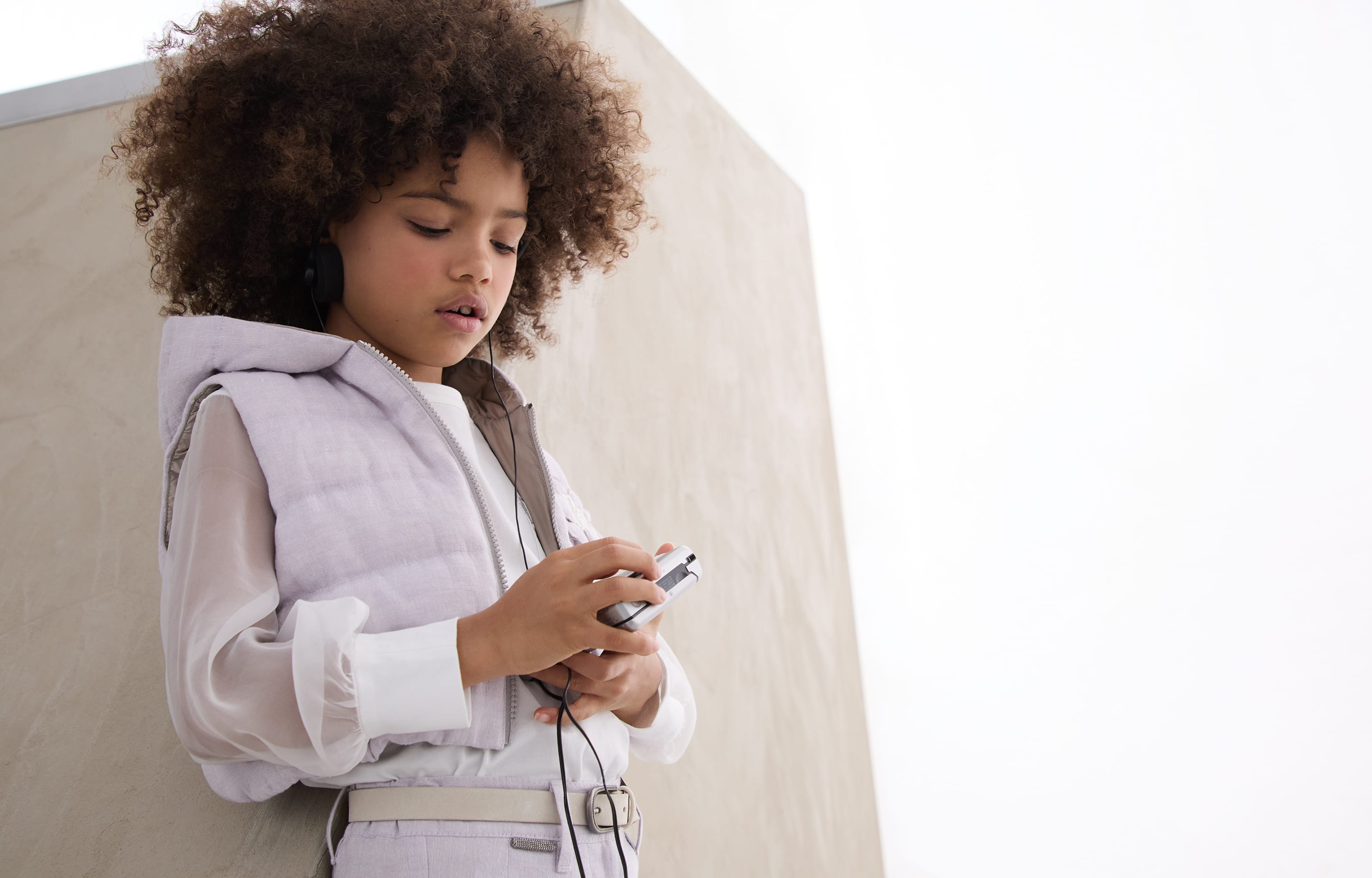 Down vest (251BH547J022C167) for Girls | Brunello Cucinelli