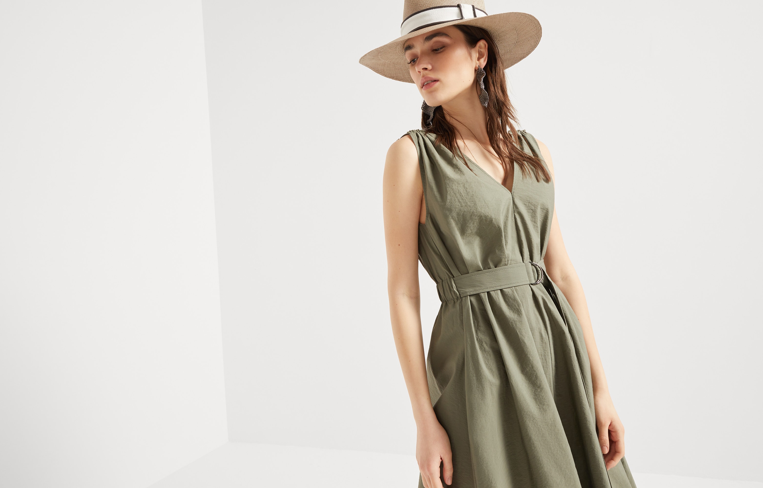 【★エレガント★】Brunello Cucinelli ☆ スパークリングドレス XS-Lサイズあり 【GINZA COUTURE/銀座クチュール】フラワー