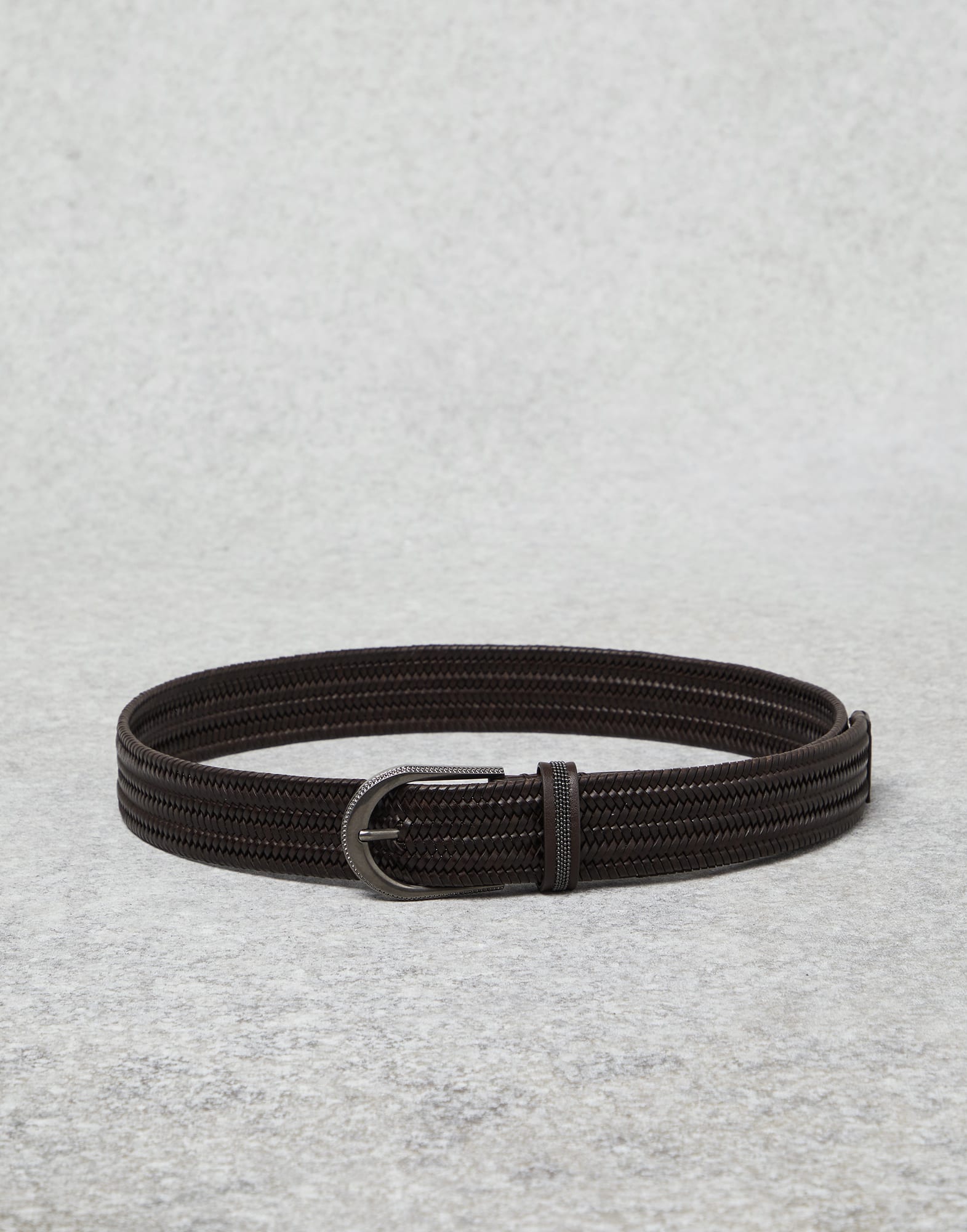 Leather and monili belt