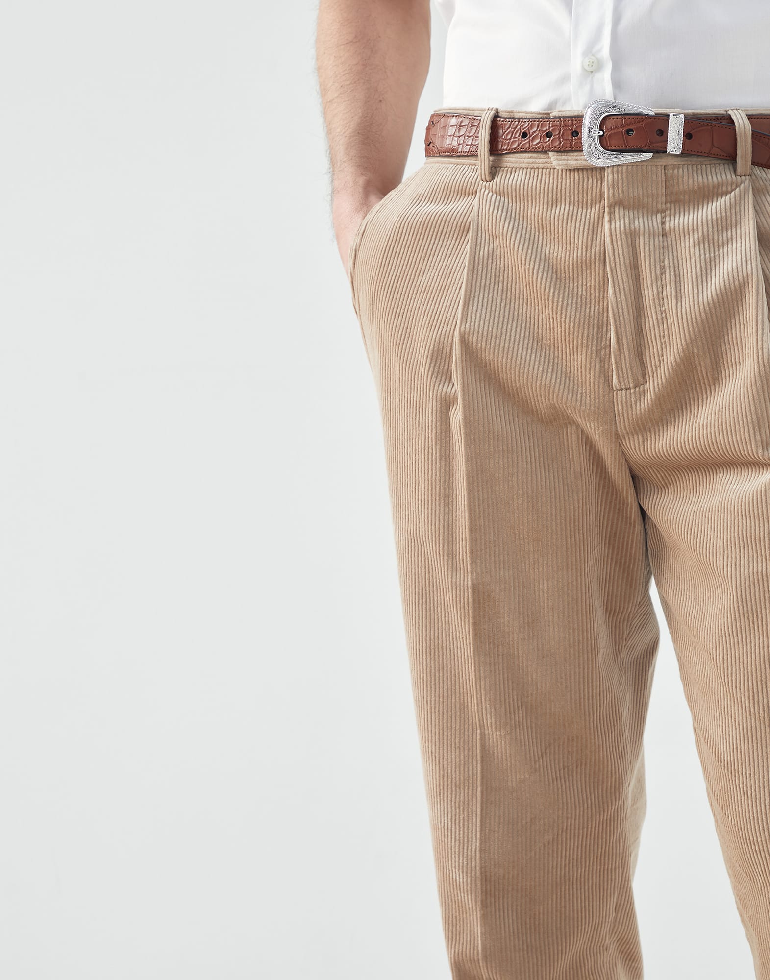 Corduroy trousers (232ML463L00HC355108) for Man