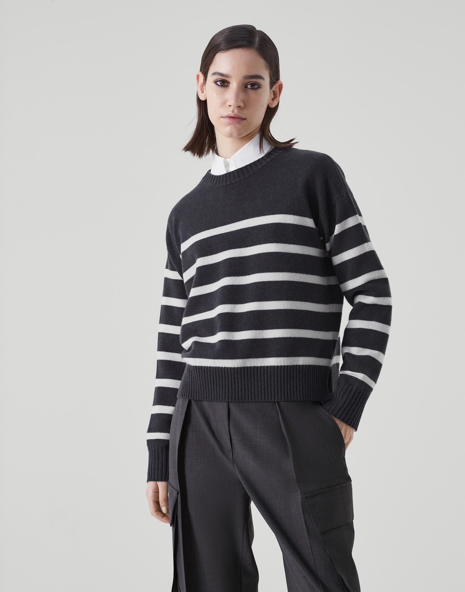 Striped 2025 cashmere sweater