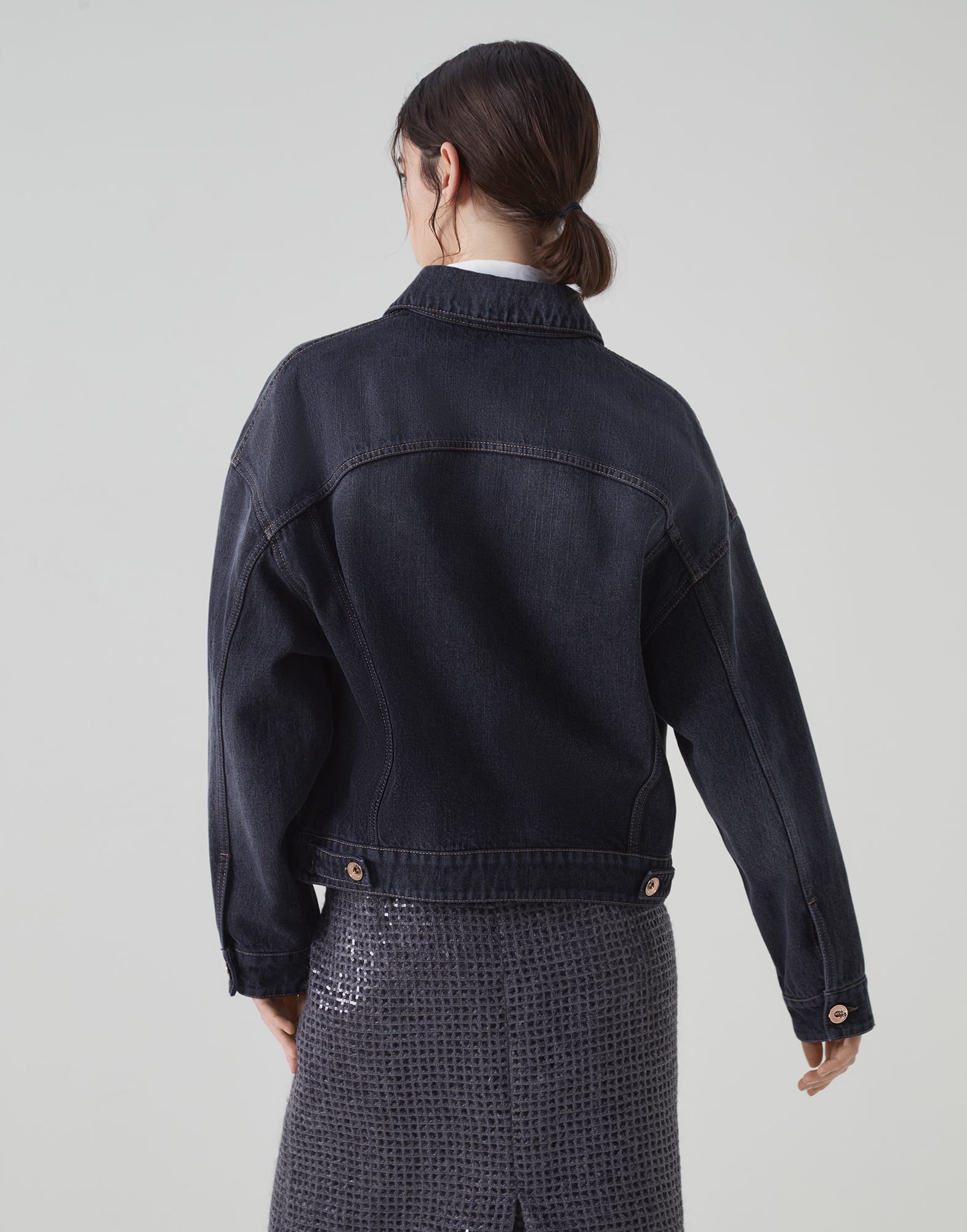 Brunello cucinelli denim hotsell jacket
