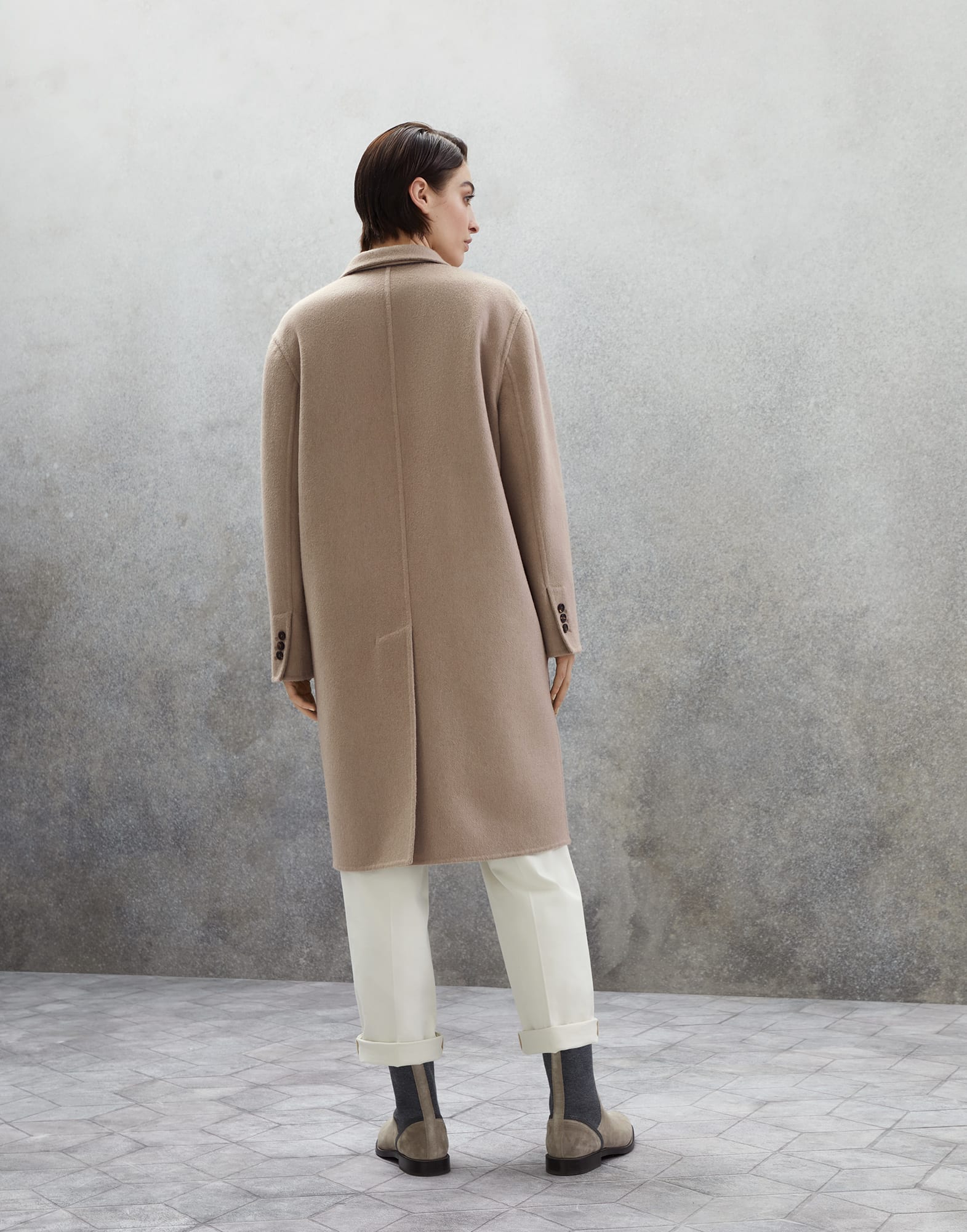 Handcrafted coat (232MD5039729) | Woman for Brunello Cucinelli