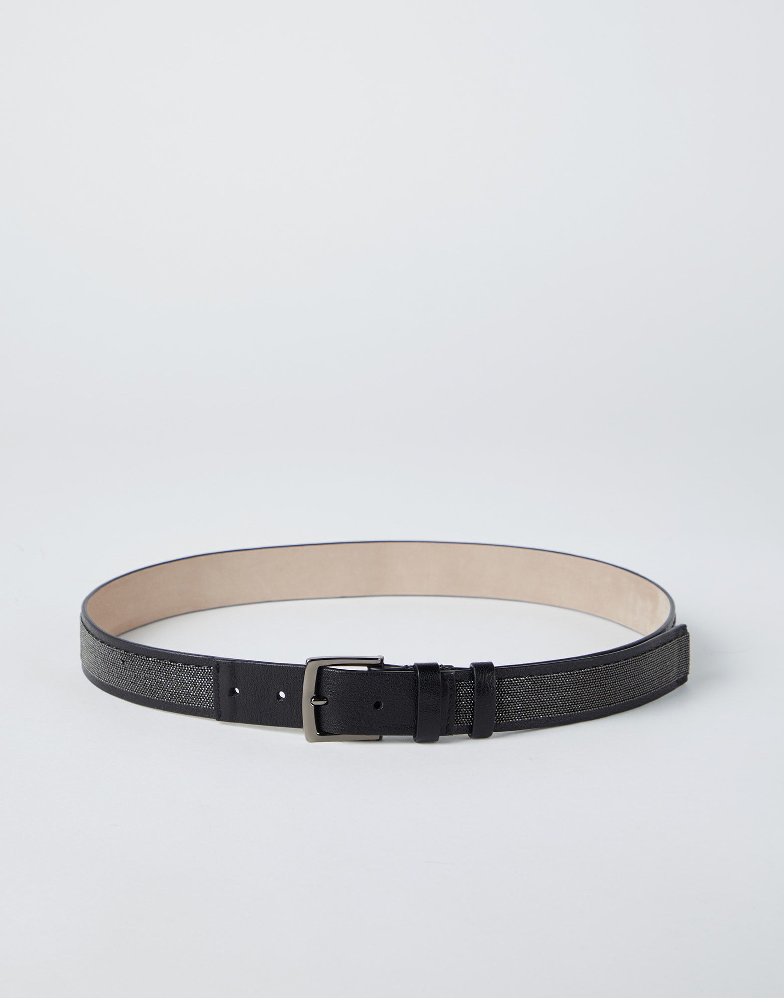 Leather and monili belt Black Woman - Brunello Cucinelli