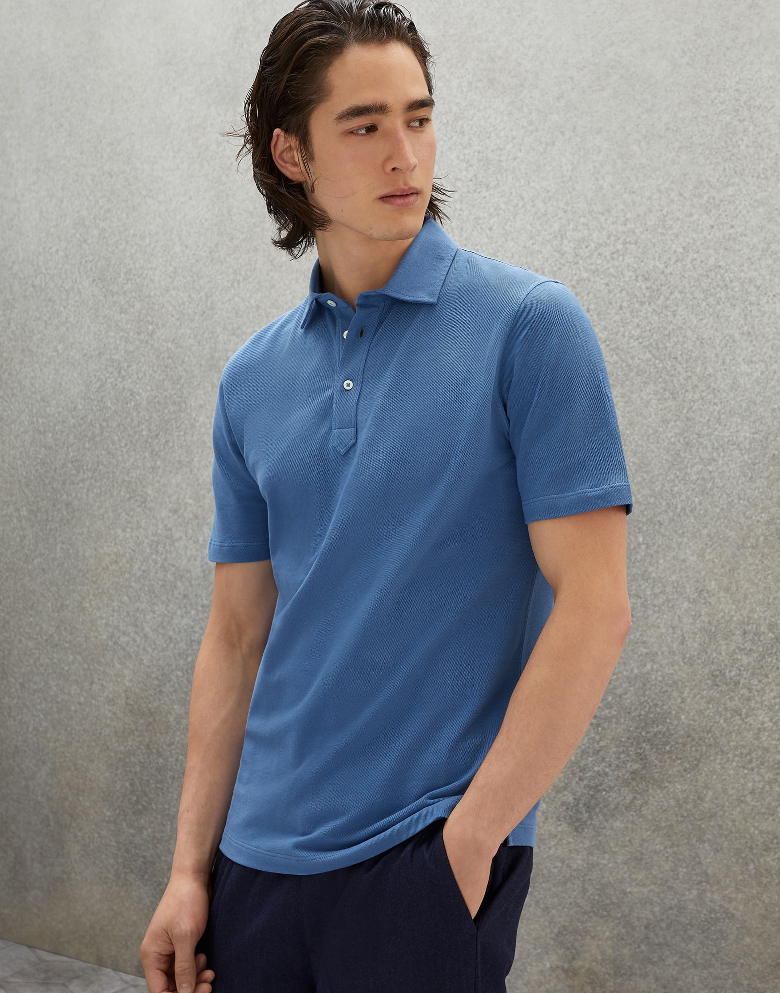 Pique polo shirt sales