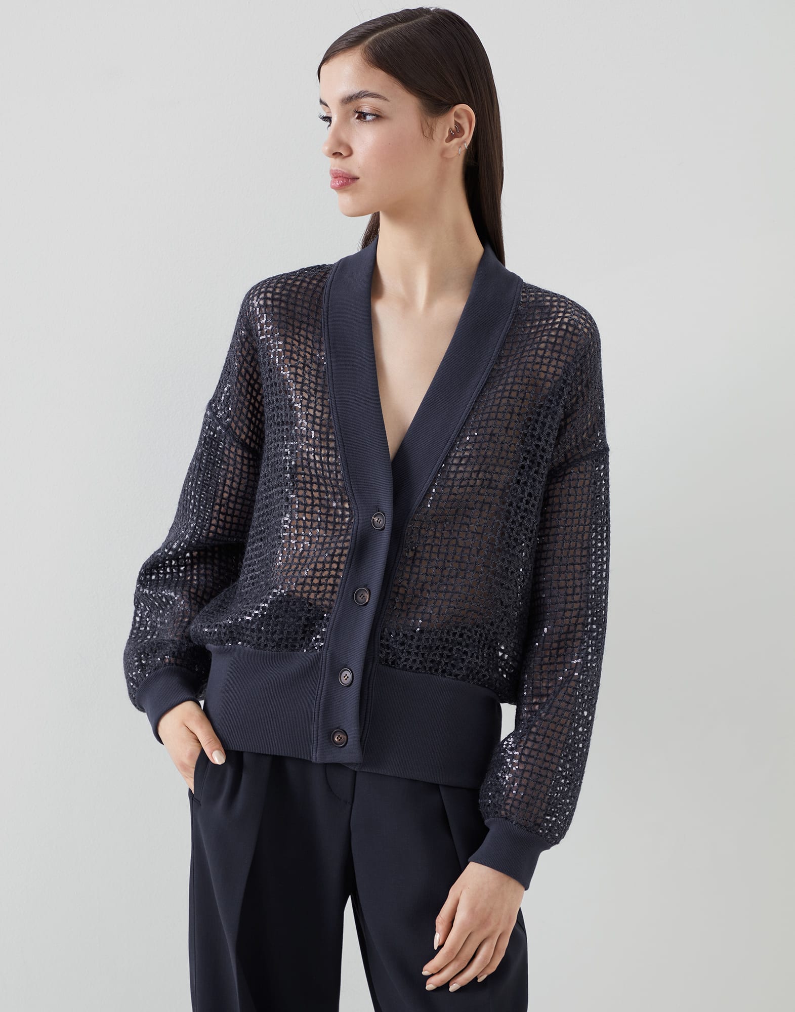 Dazzling Embroidery cardigan