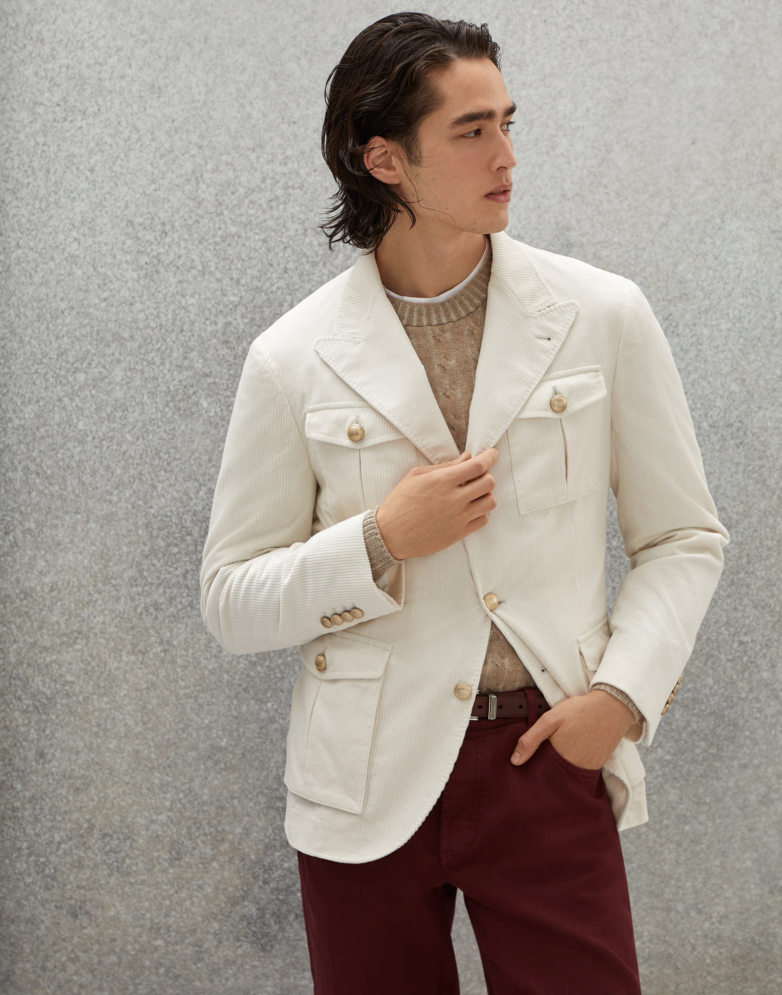 Brunello cucinelli corduroy jacket best sale
