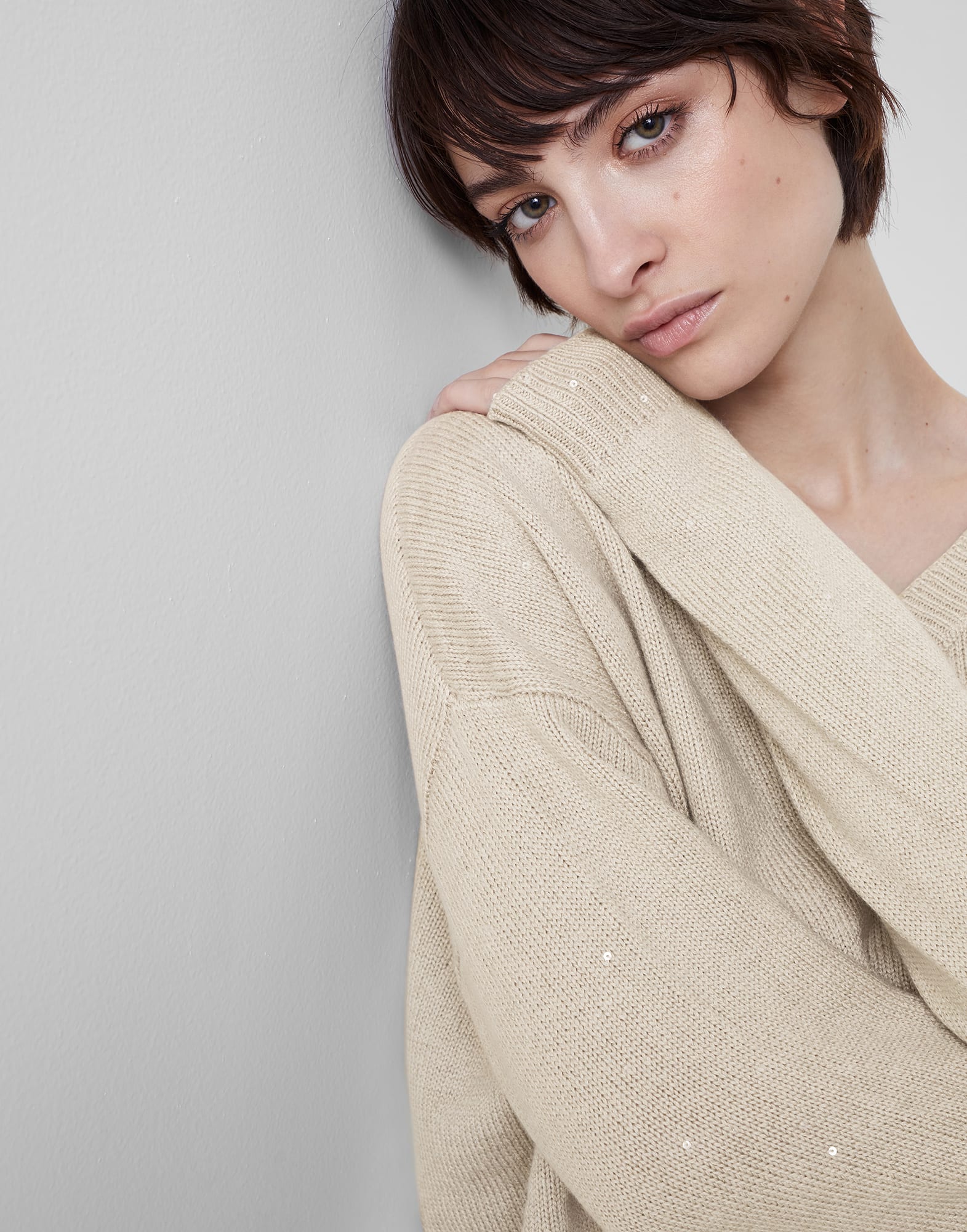 Cashmere and silk sweater (232M73539902) for Woman