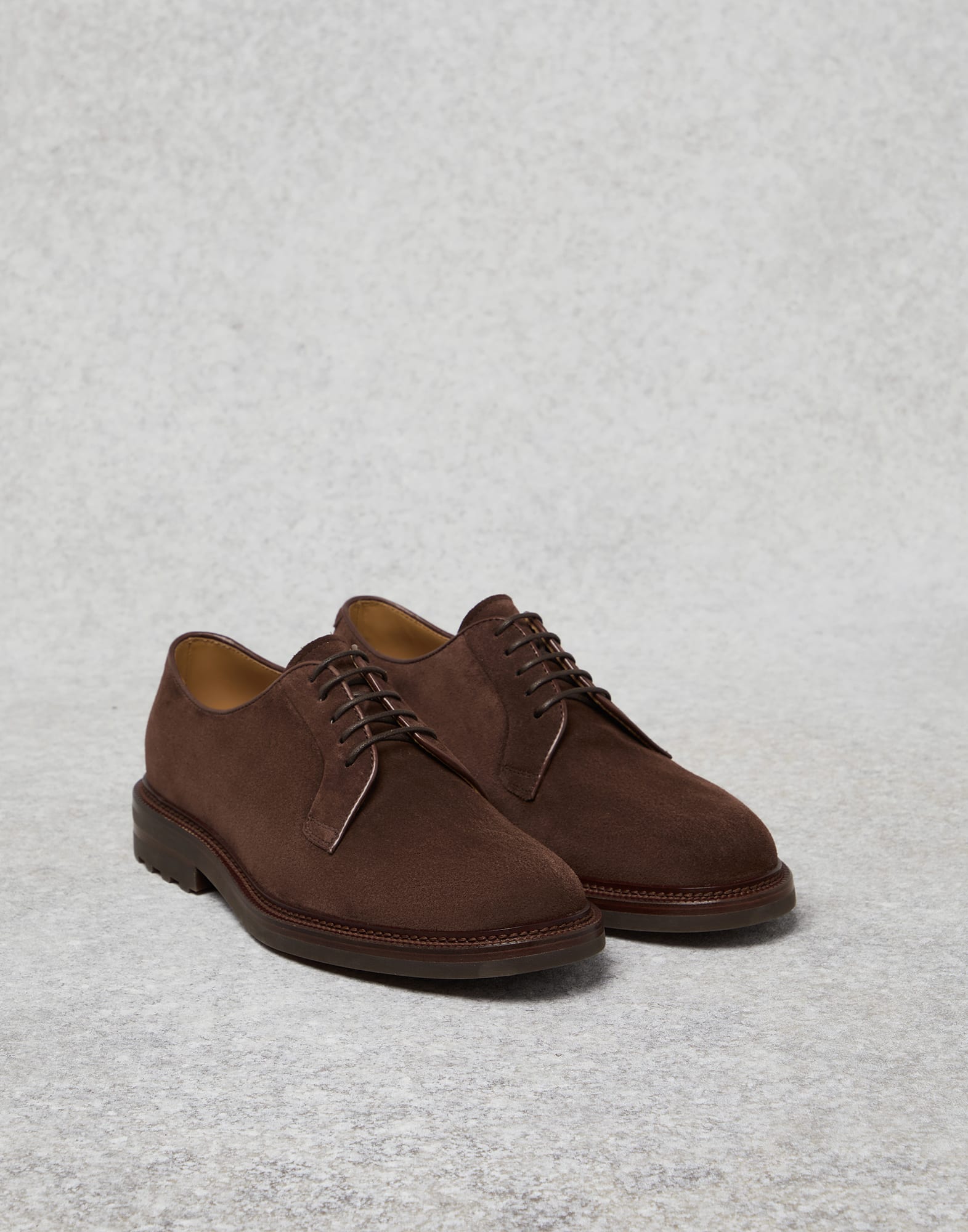 Suede online derby shoes