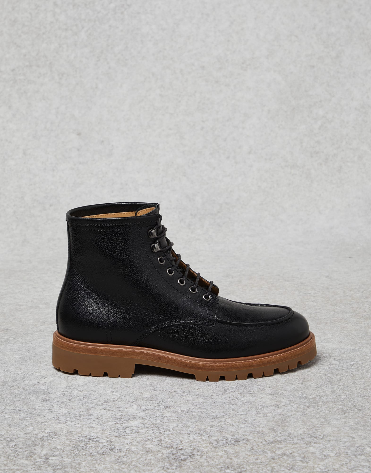 Calfskin boots (232MZUNAIY787) for Man | Brunello Cucinelli