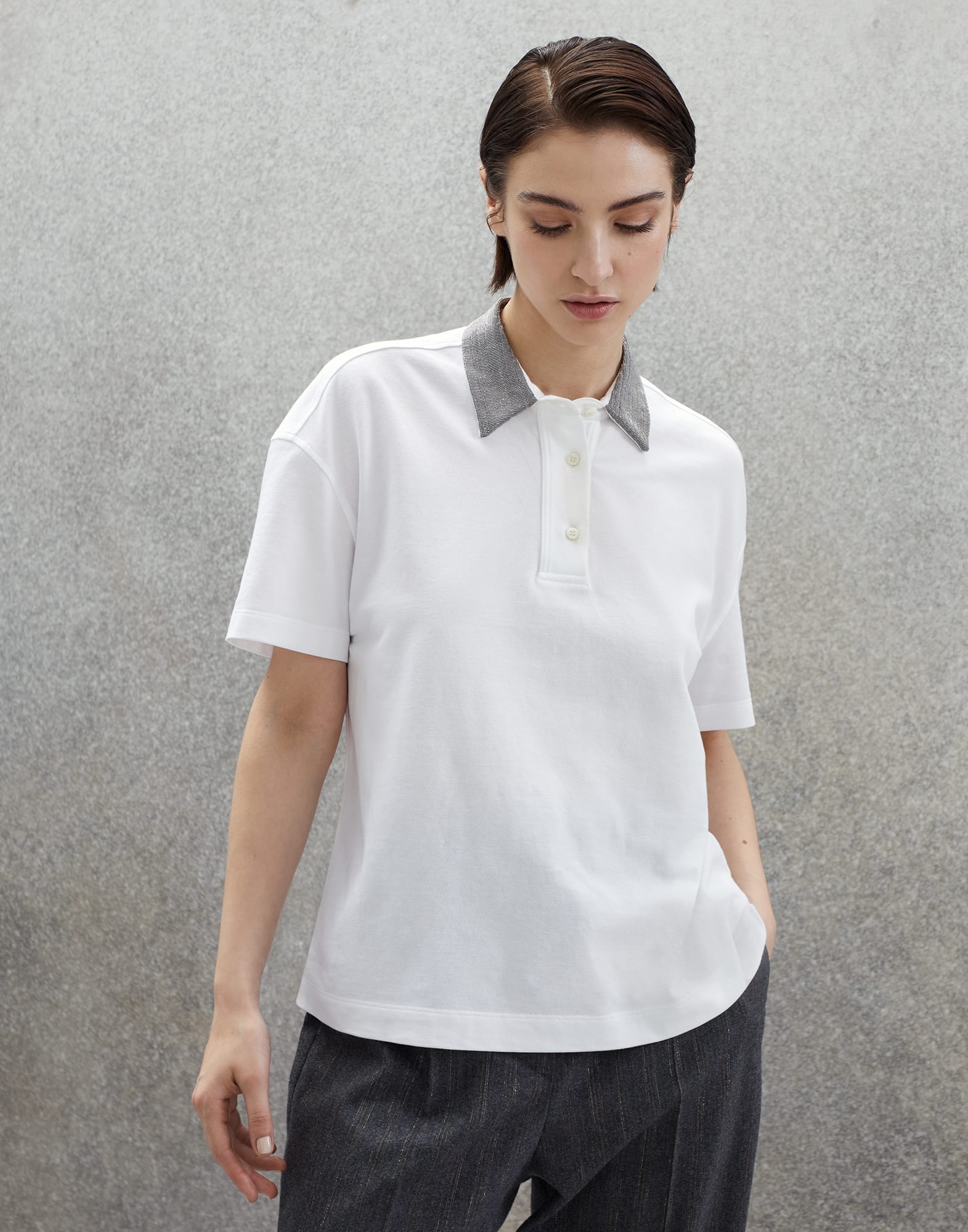 Cotton sales jersey polo