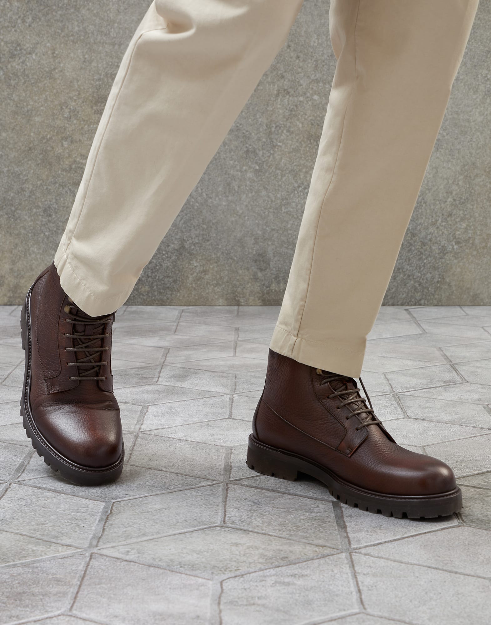 Deerskin boots (232MZUCRMY793) for Man | Brunello Cucinelli