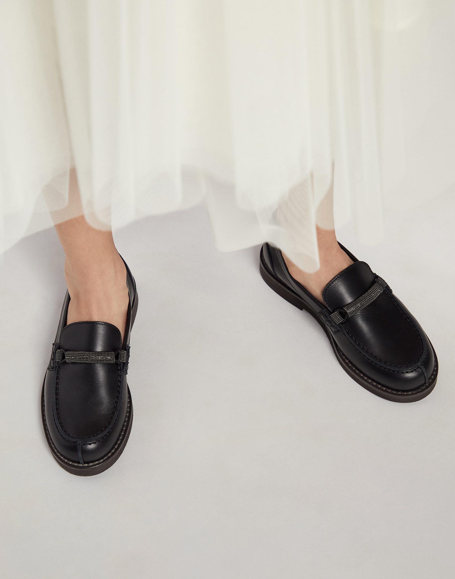 Brunello cucinelli women's hot sale loafers