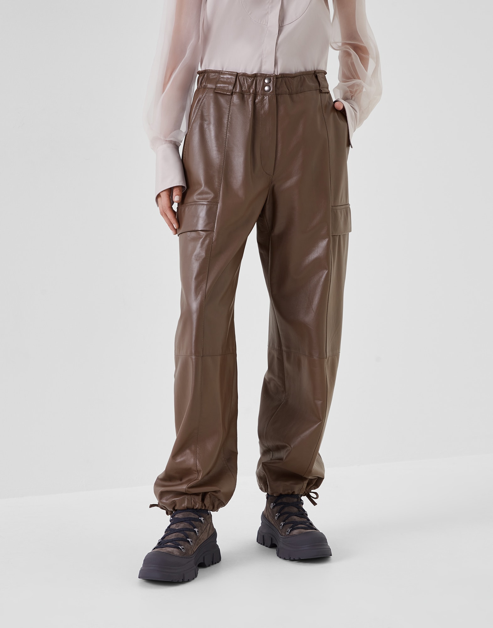 Brunello cucinelli 2025 leather pants