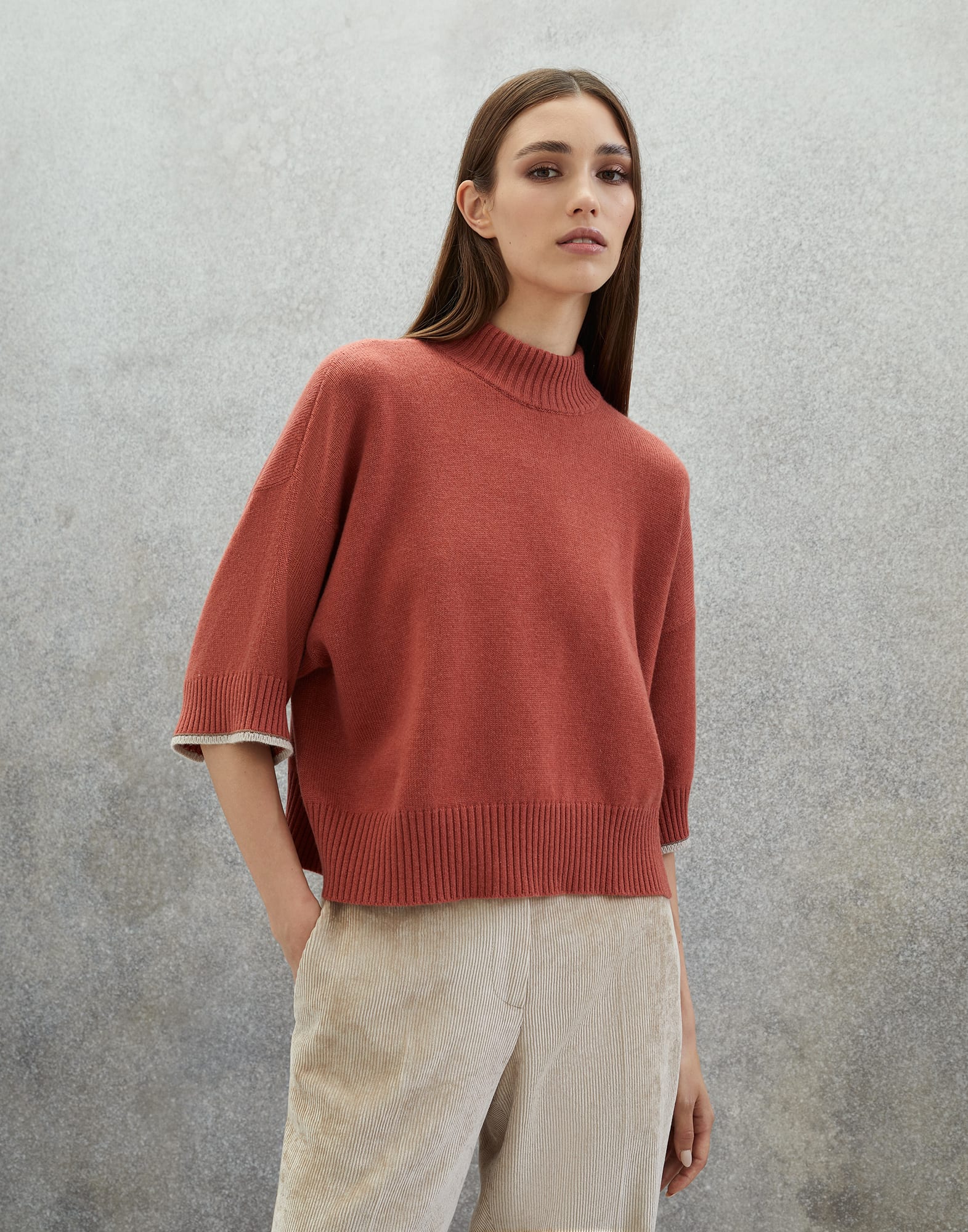 Red store cashmere sweater