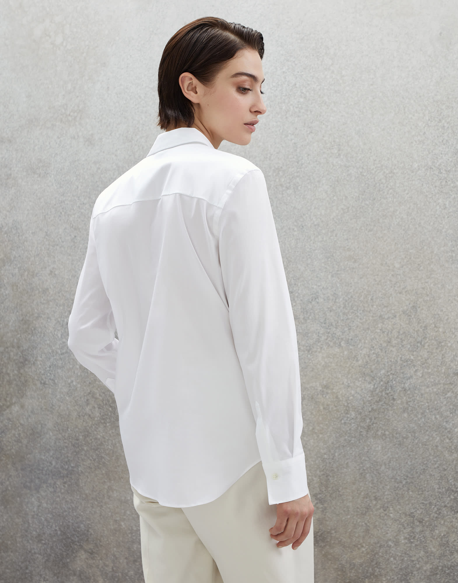 Poplin shirt (232M0091MA206) for Woman | Brunello Cucinelli