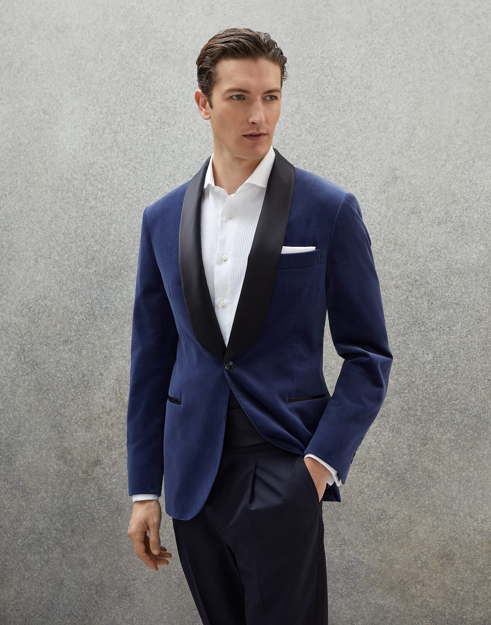 Tuxedo formal and elegant suits for men Brunello Cucinelli