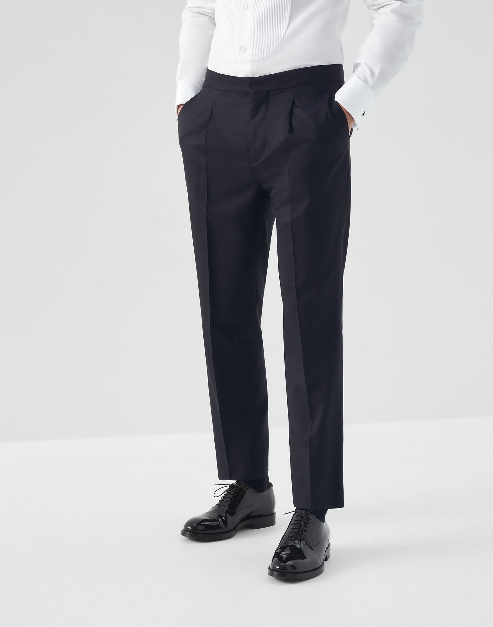 Buy Black with Tape Detail Slim Tuxedo Suit Trousers from Next USA