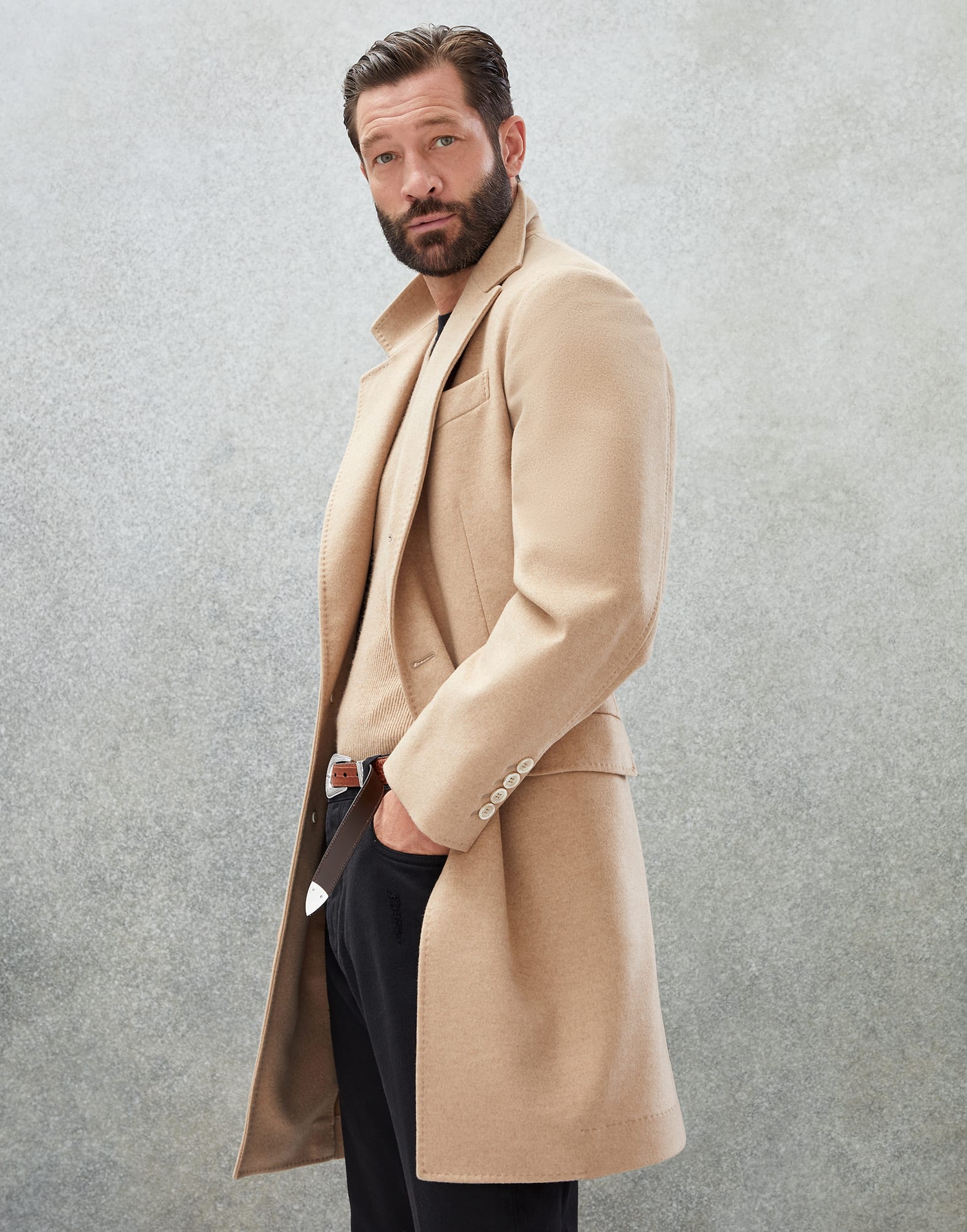 Cashmere and vicu a coat