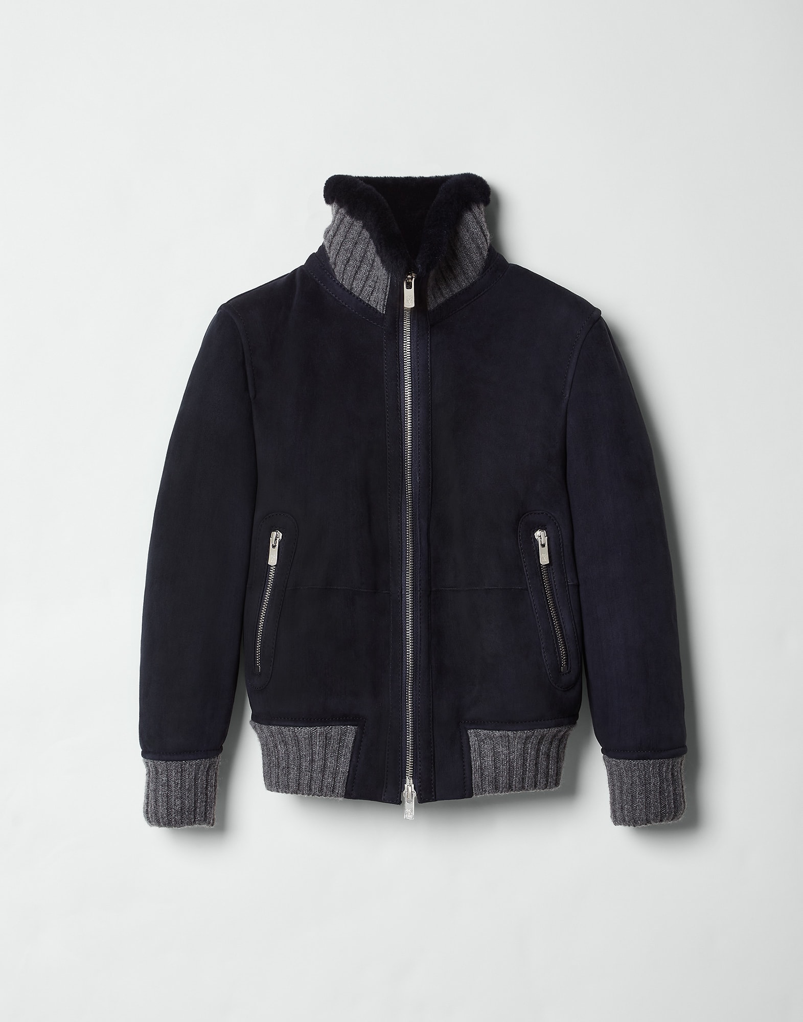 Shearling bomber jacket 232BPMLPY138CM67106 for Boys Brunello