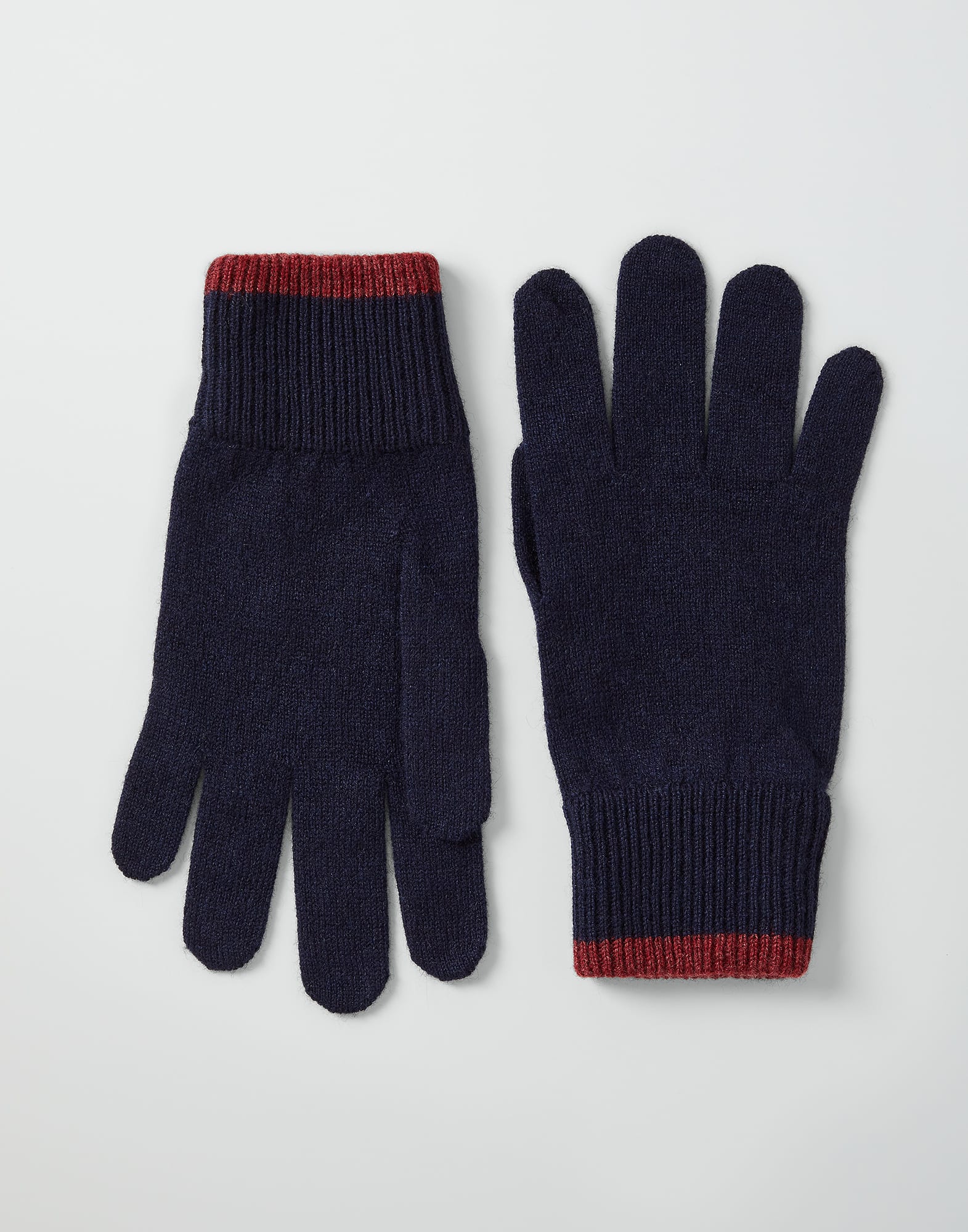 Navy knit gloves deals
