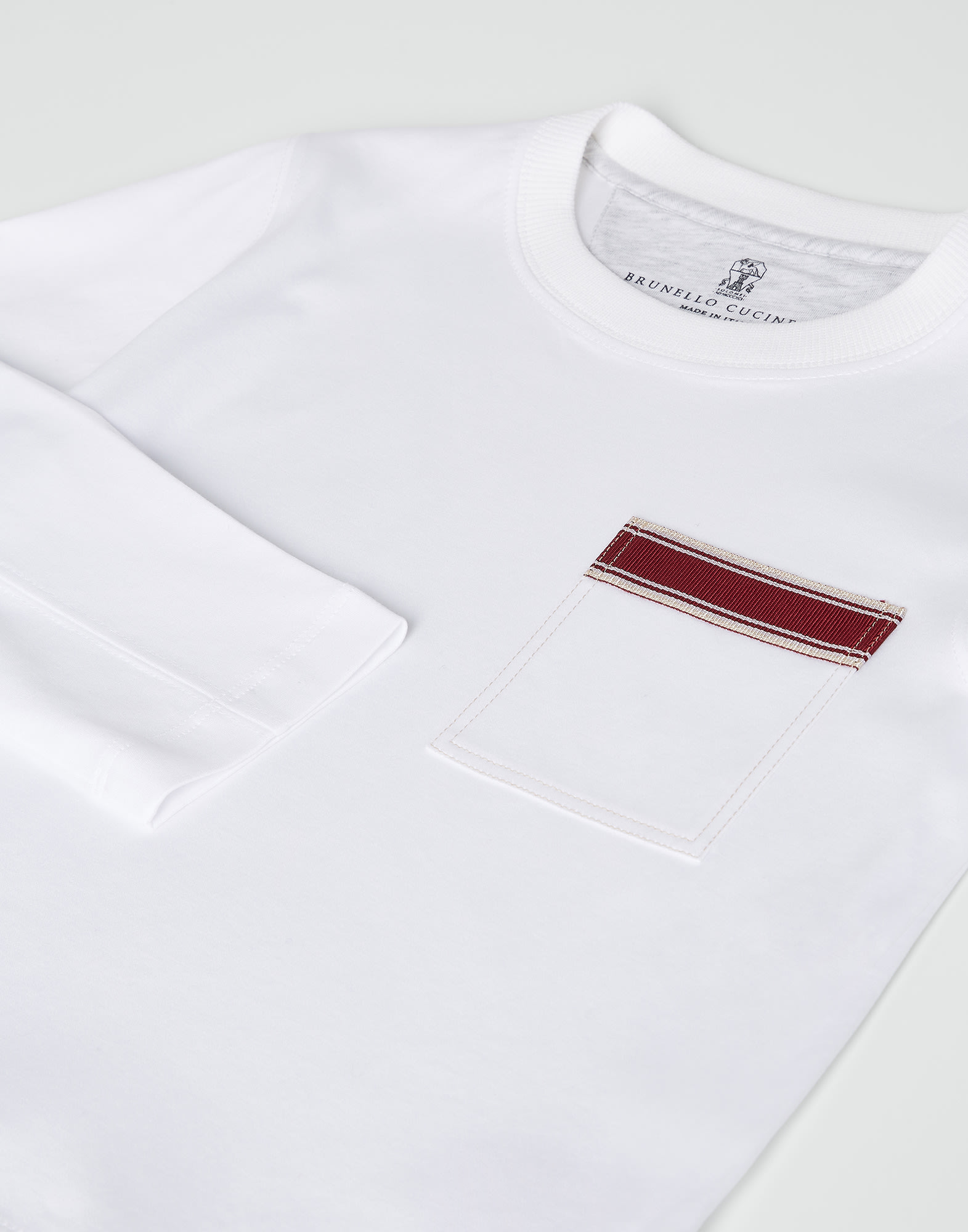 Long sleeve T-shirt White Boys - Brunello Cucinelli